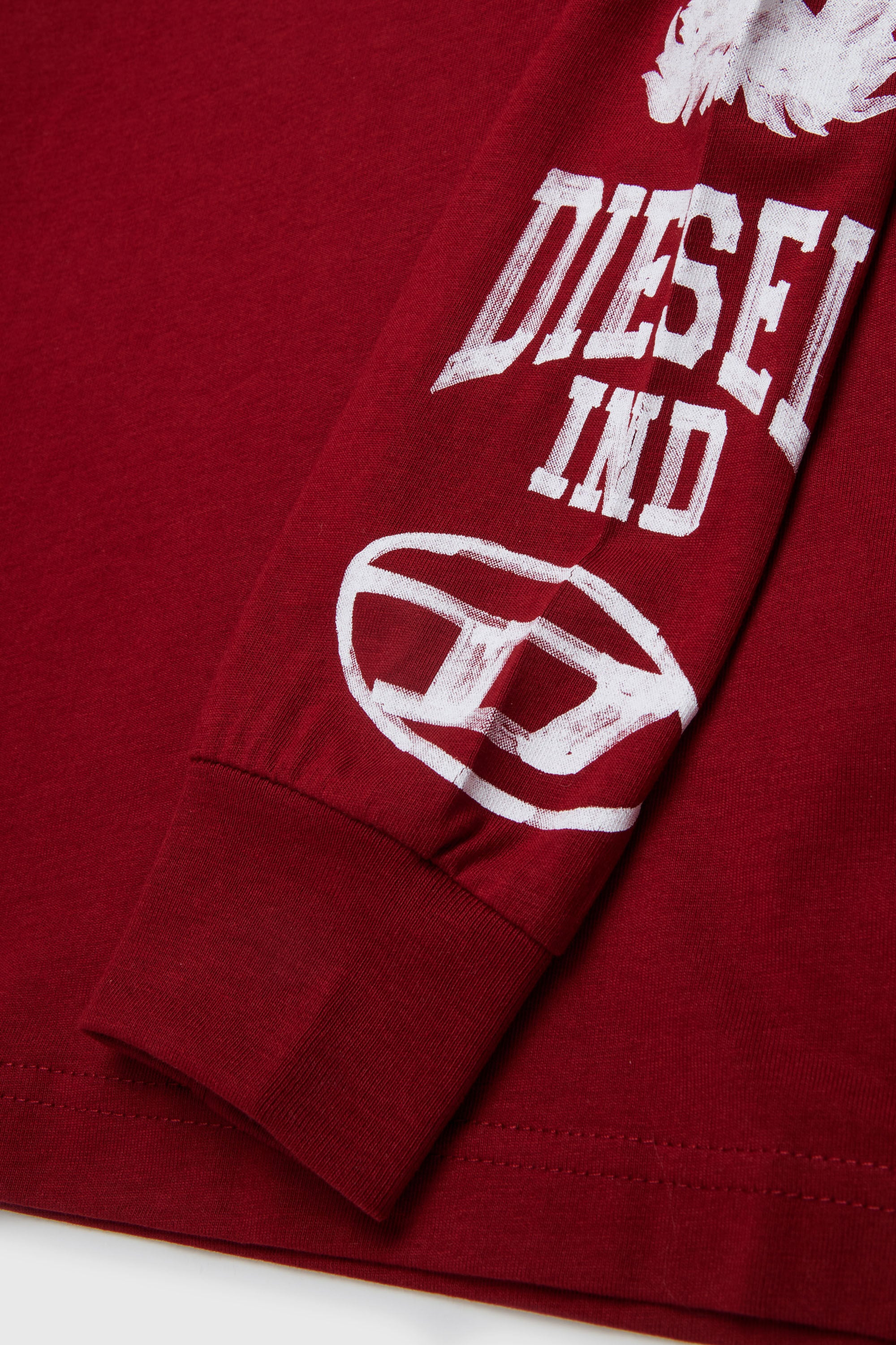 Diesel - TBUNDY OVER, Herren Langarmshirt mit Kapuze und varsity-Grafik in null - 4