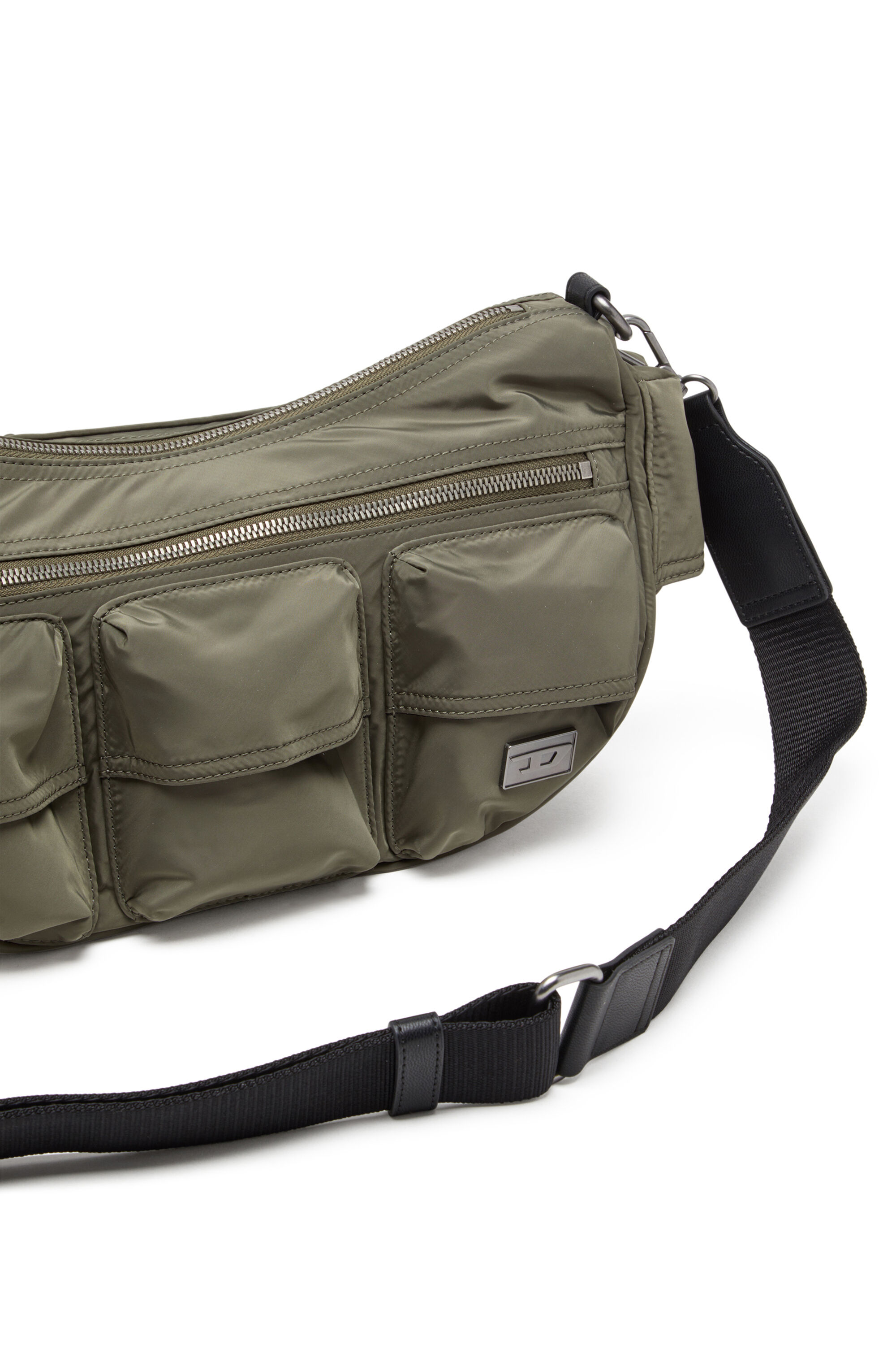 Diesel - MULTI-PKTS SHOULDER BAG X, Unisex Multipocket-Utility-Tasche in Grün - 2