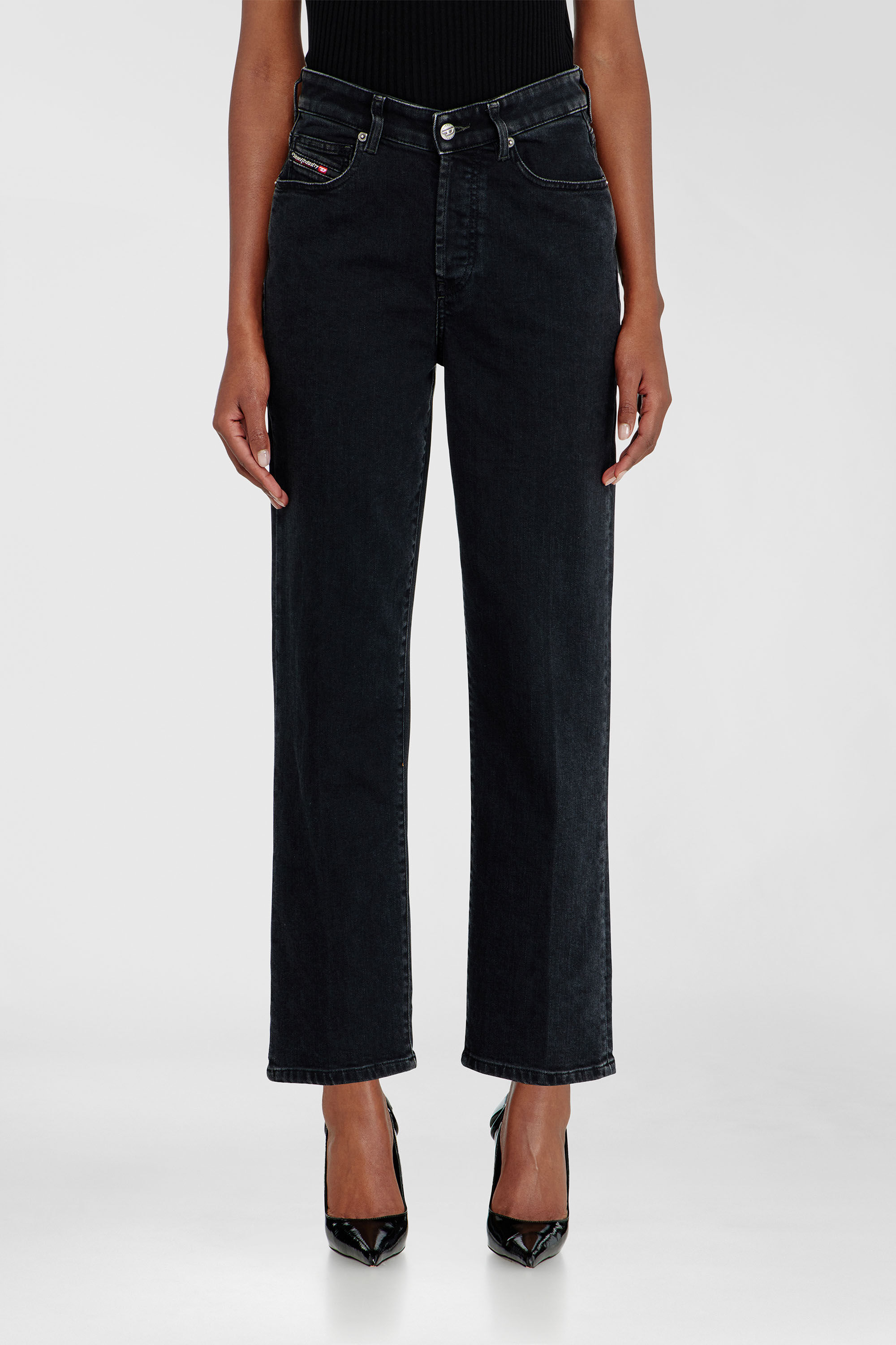 Diesel - Regular Jeans 1981 D-Went 09N89 Femme, Noir/Gris fonc&eacute; - Image 4