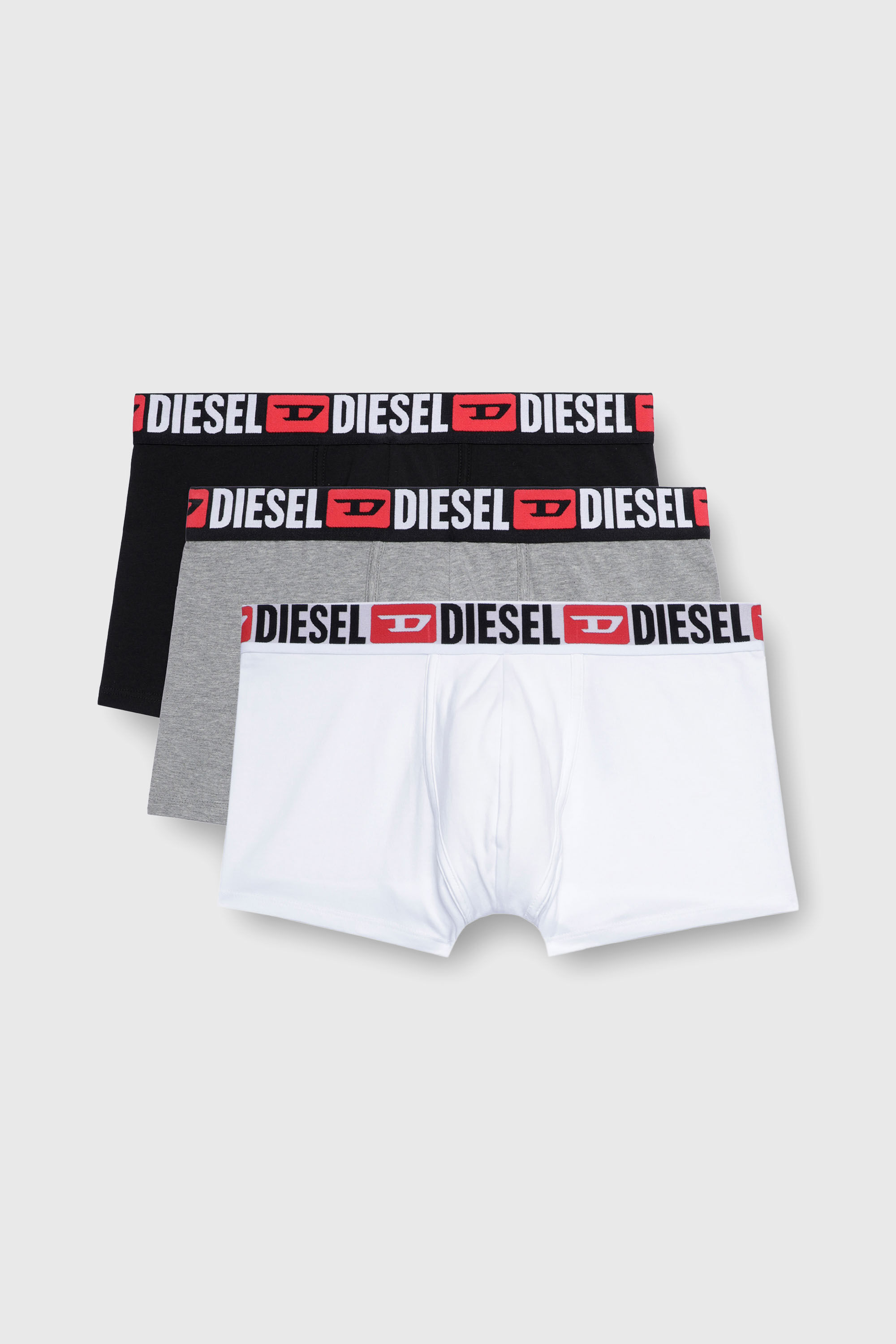 Diesel - UMBX-DAMIENTHREEPACK, Set da tre boxer con elastico in vita con logo all-over Uomo in Multicolor - 2