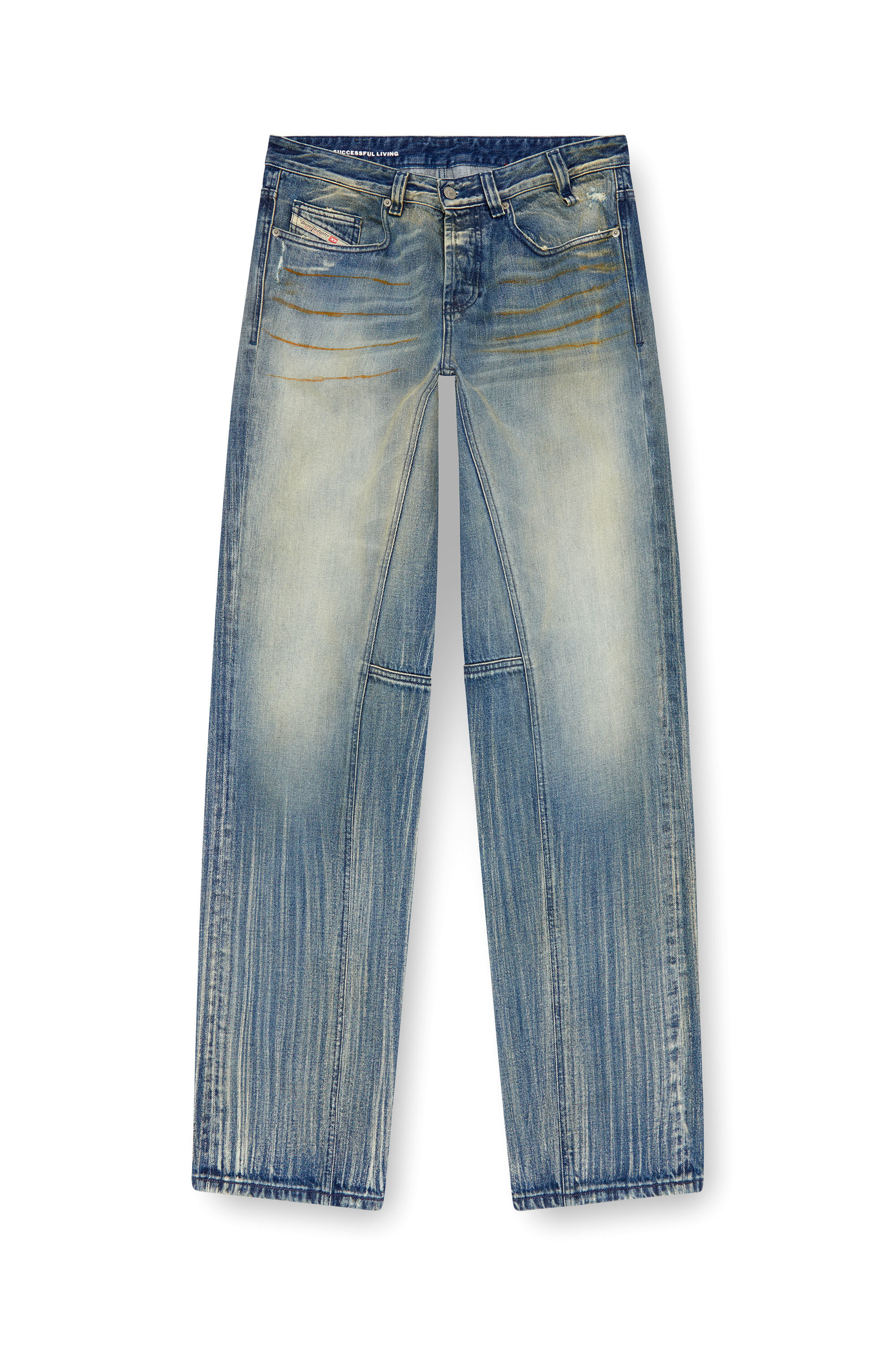 Diesel - Homme Straight Jeans 2001 D-Macro 09I97, Bleu moyen - Image 2