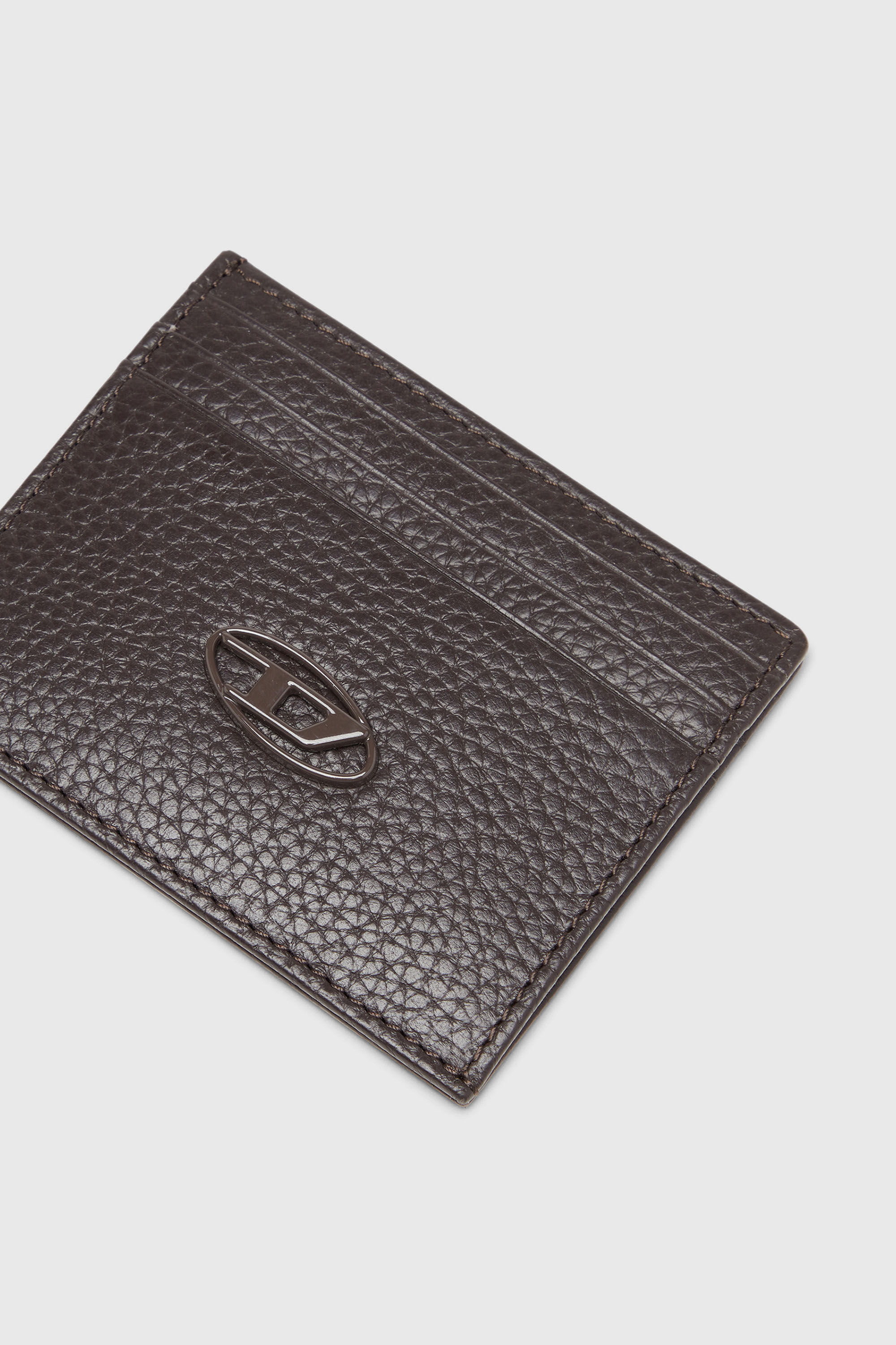 Diesel - CARD CASE, Porta carte in fior di pelle Uomo in Marrone - 4