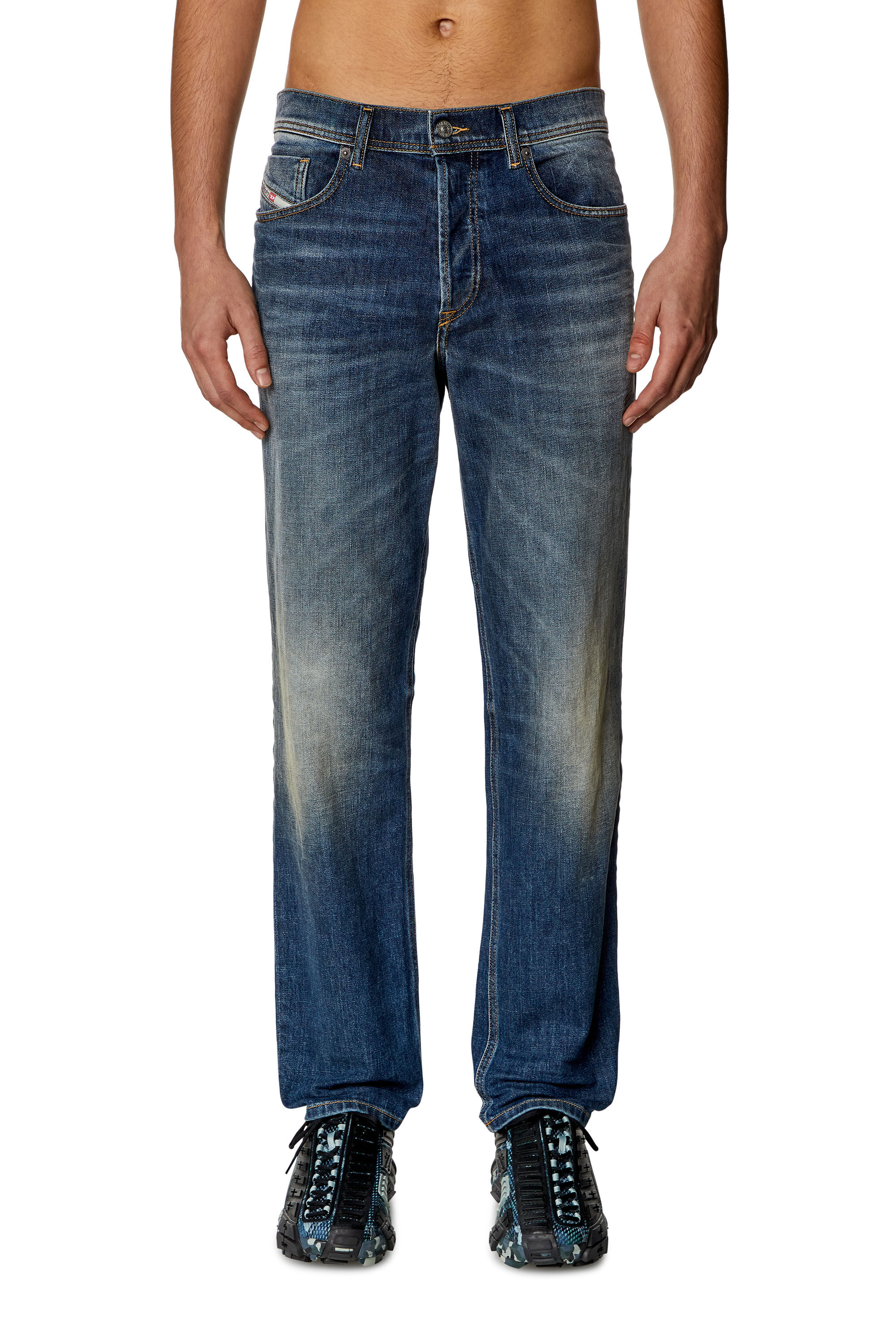 Diesel - Tapered Jeans 2023 D-Finitive 09H43, Bleu Foncé - Image 3