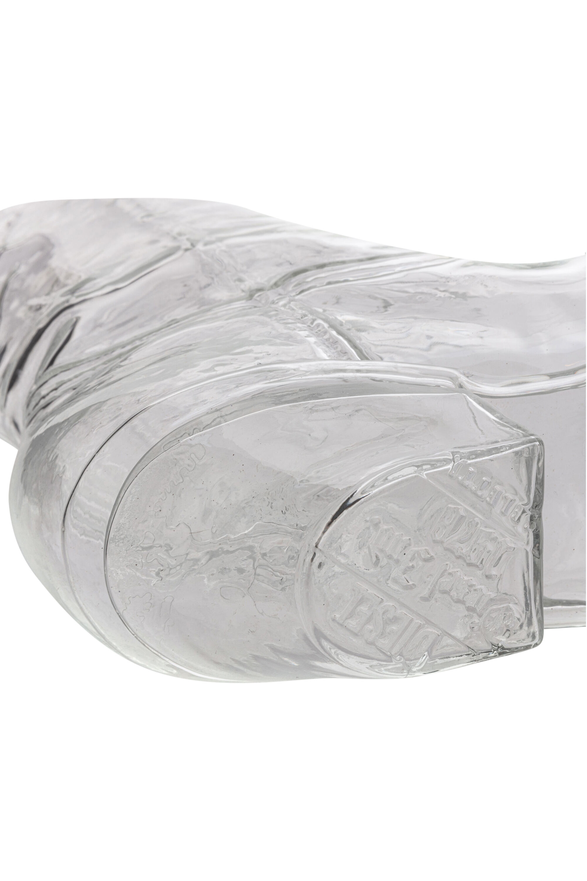 Diesel - 10064 GLASS VASE CRYSTALBOOTIE CM.24X8 H, Vaso in vetro Unisex in Bianco - 5
