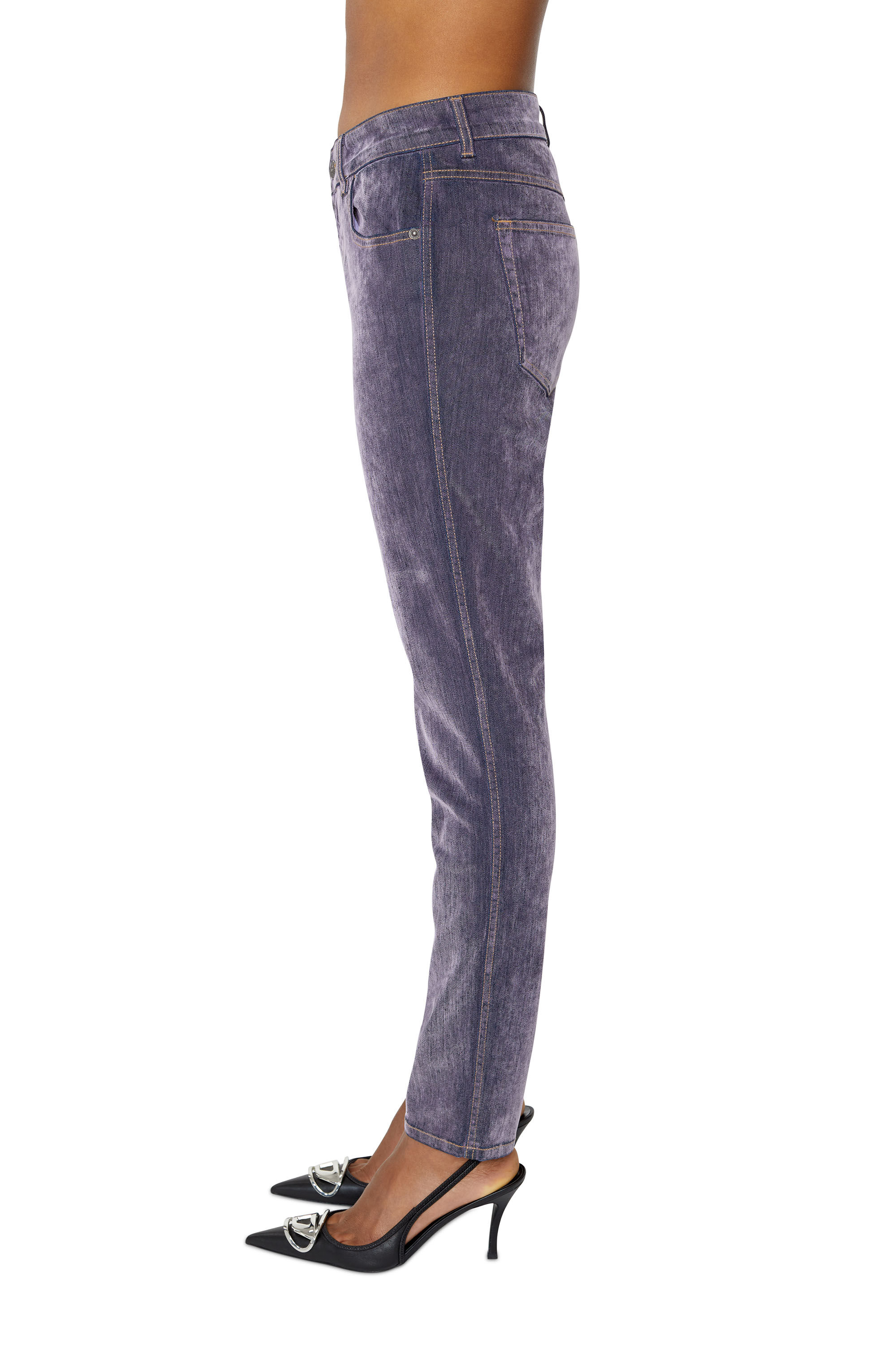 Diesel - D-Tail 0ELAH Skinny Jeans, Violett - Image 5