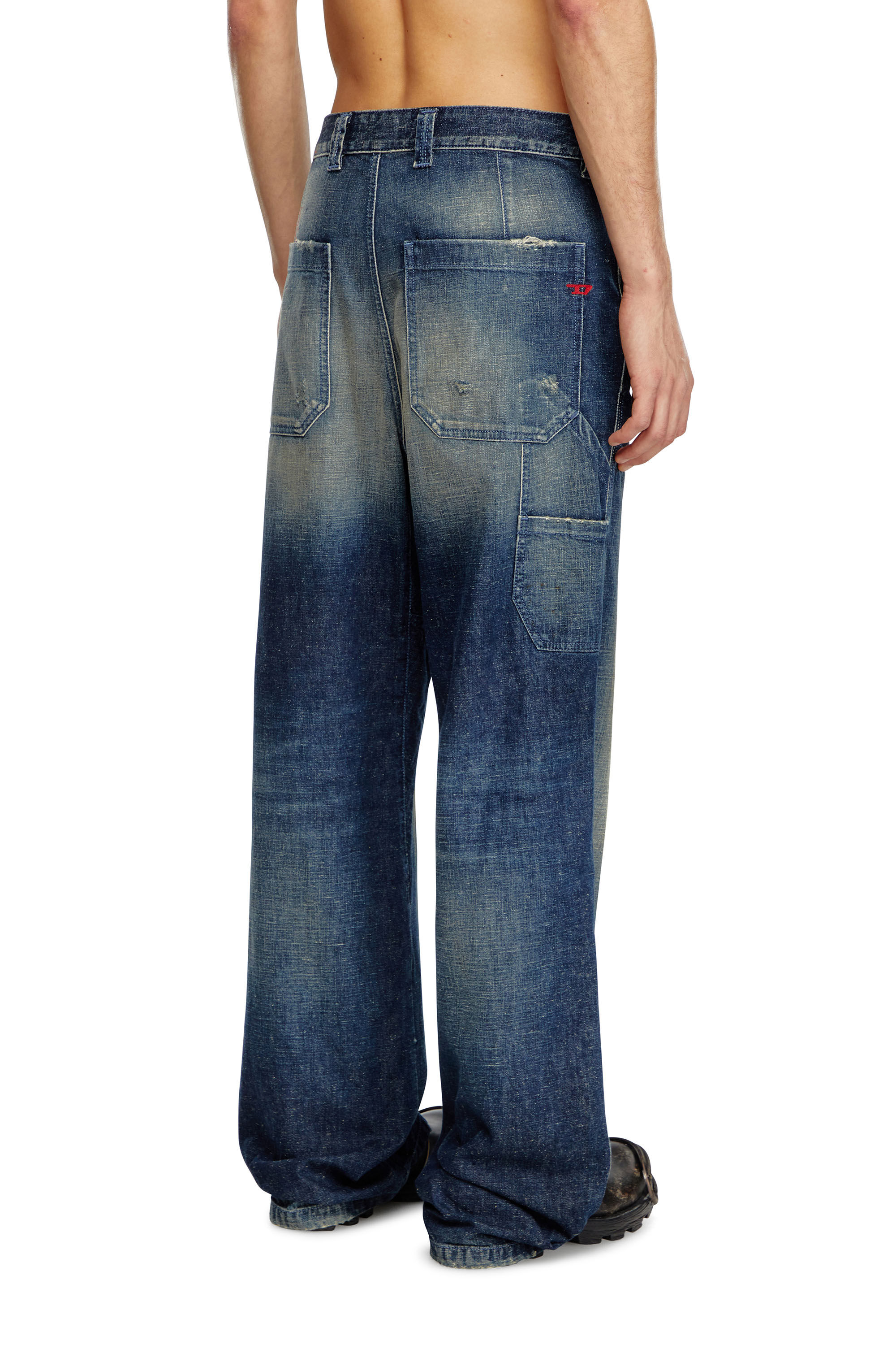 Diesel - Herren Straight Jeans D-Livery 09J91, Dunkelblau - Image 4