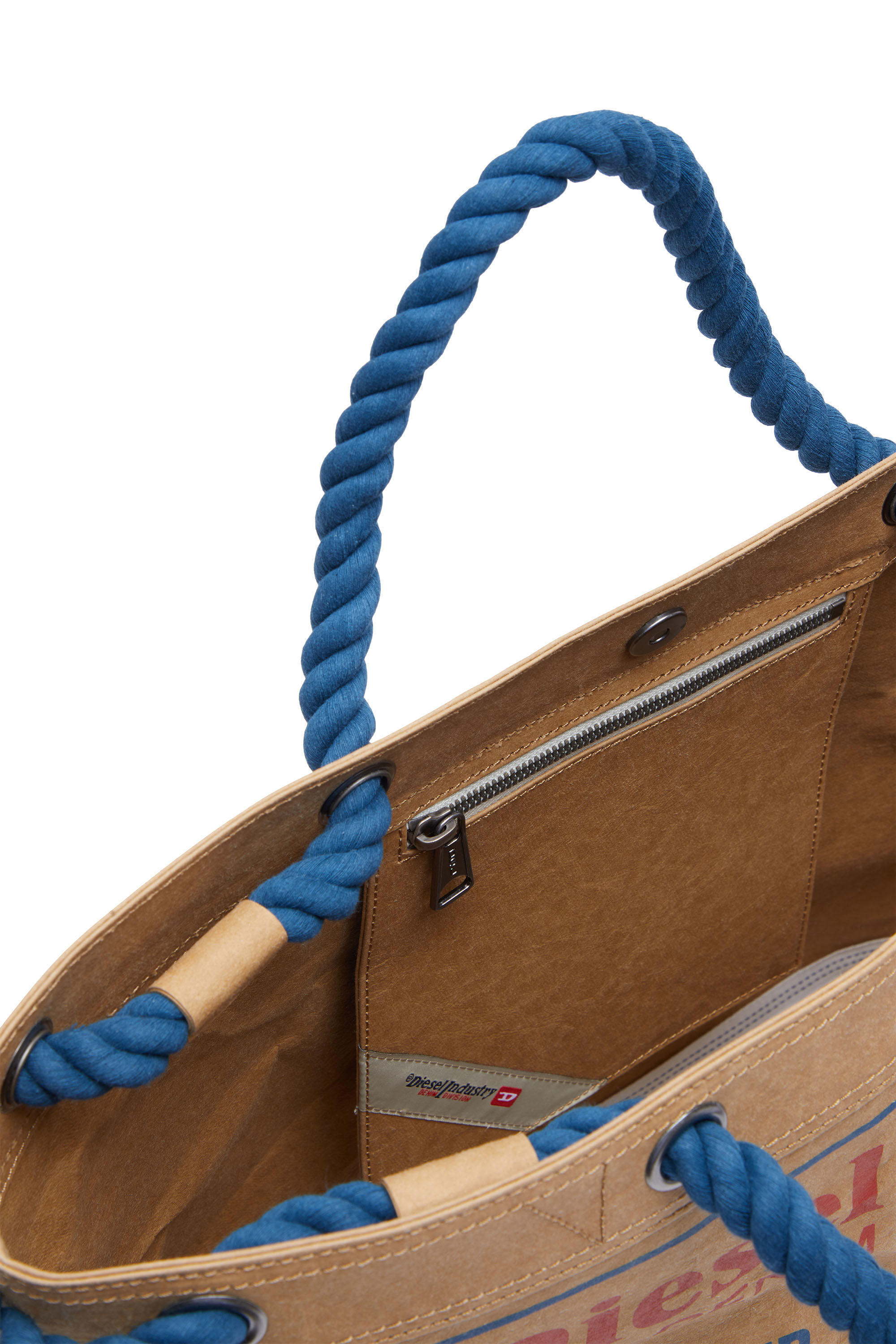 Diesel - JACKRON TOTE L X, Beige/Bleu - Image 2