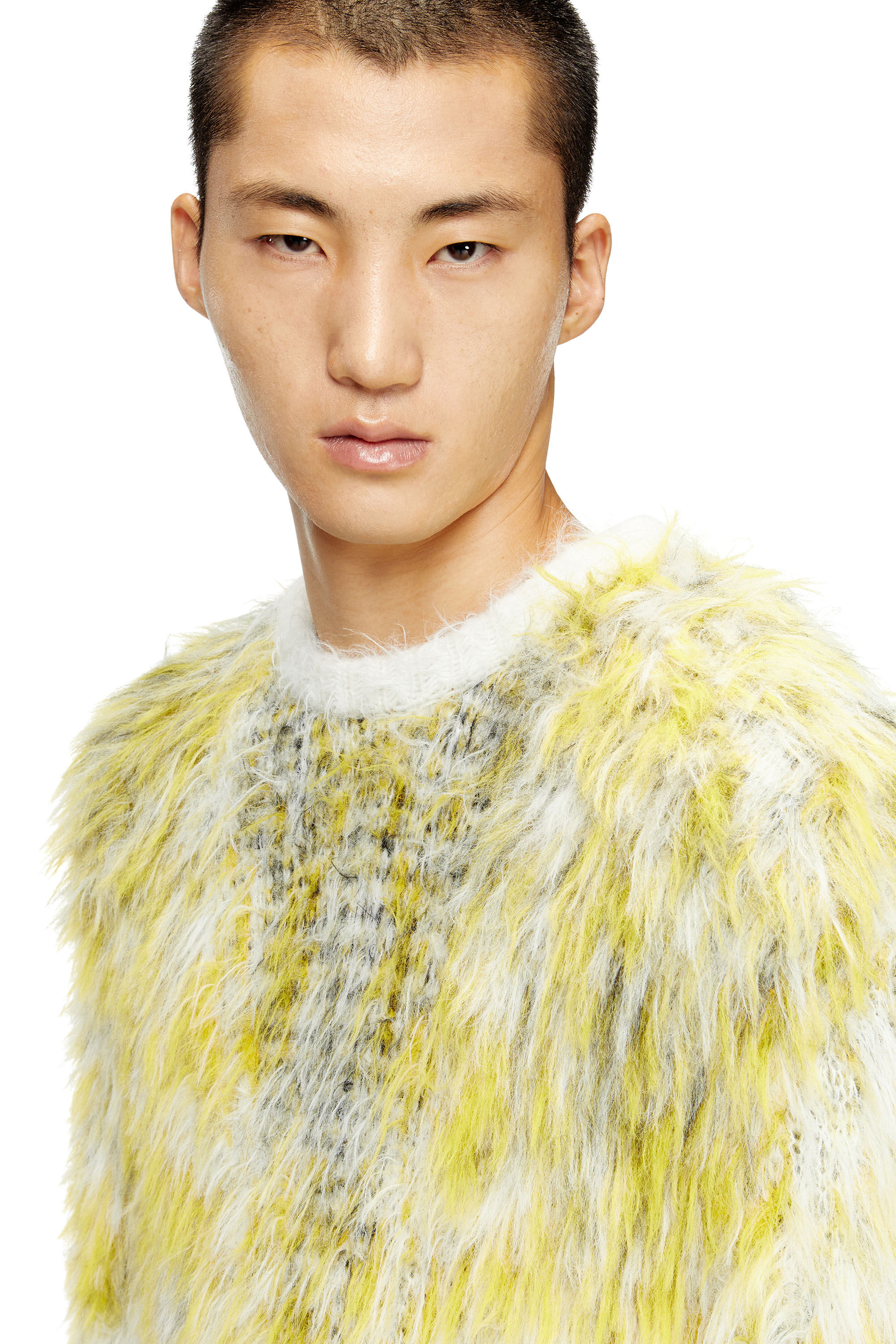 Diesel - K-ALLEN, Pull en maille jacquard duveteuse Homme in Polychrome - 5