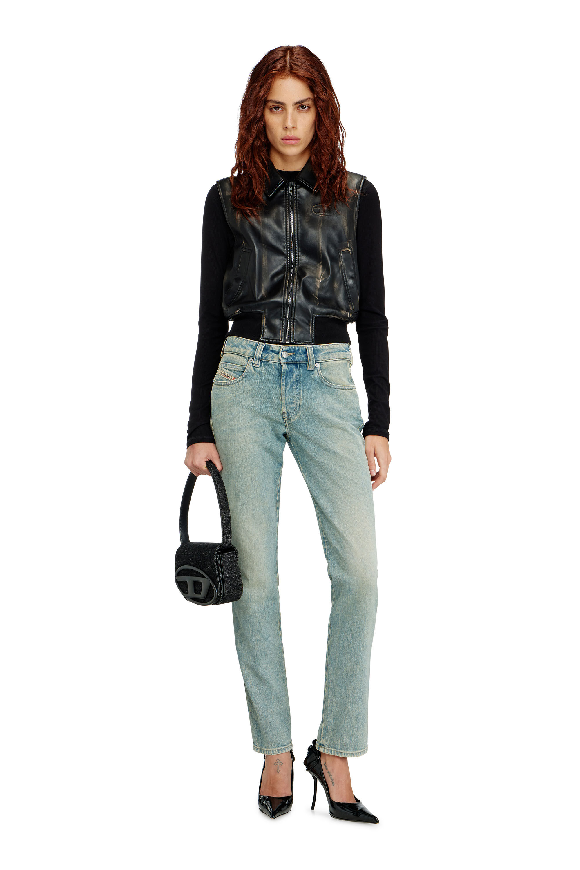 Diesel - Slim Jeans 1992 D-Jiann 09N33 Donna, Blu medio - Image 1