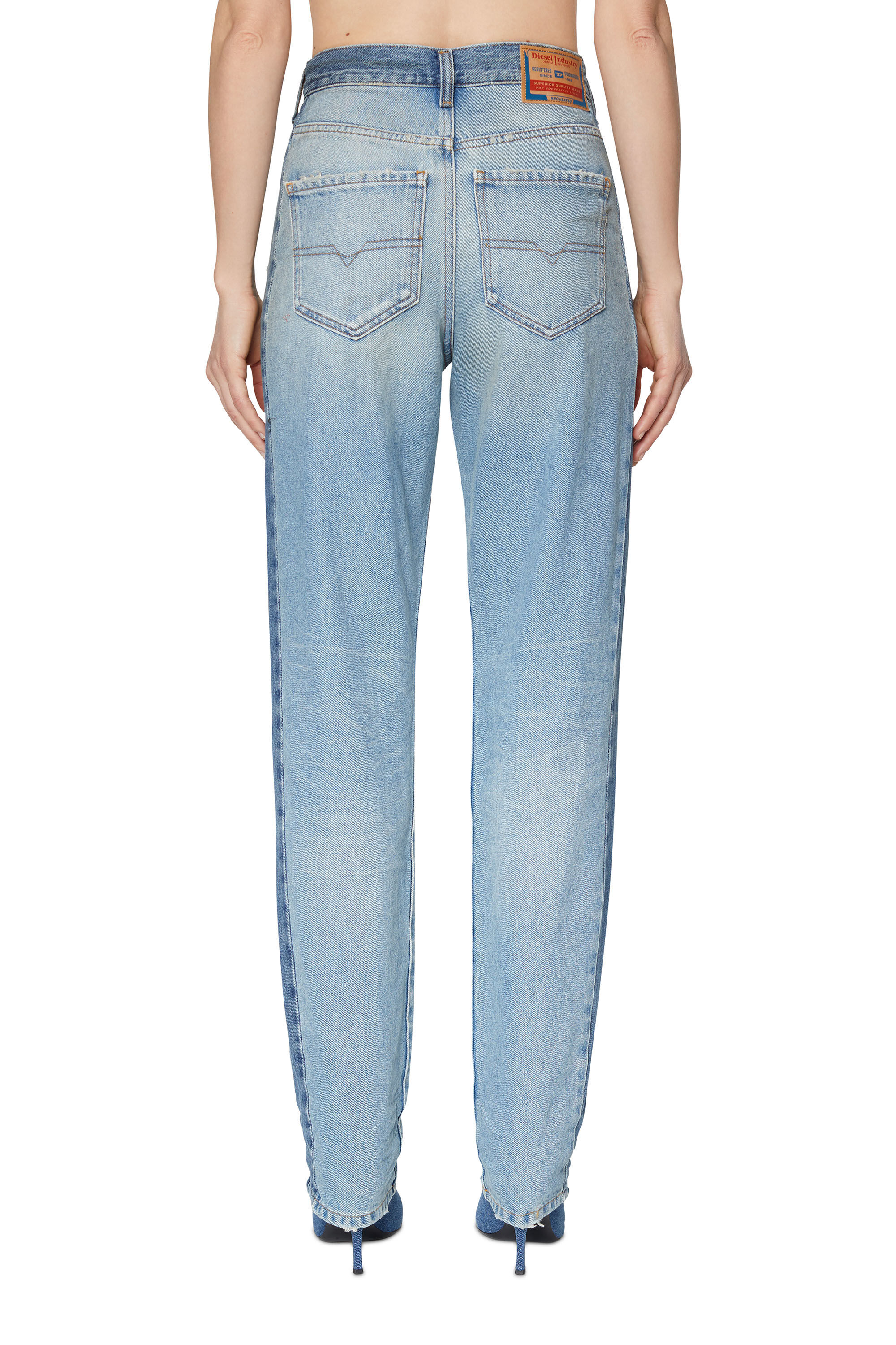 Diesel - 1956 D-Tulip 09E21 Straight Jeans, Bleu Clair - Image 4