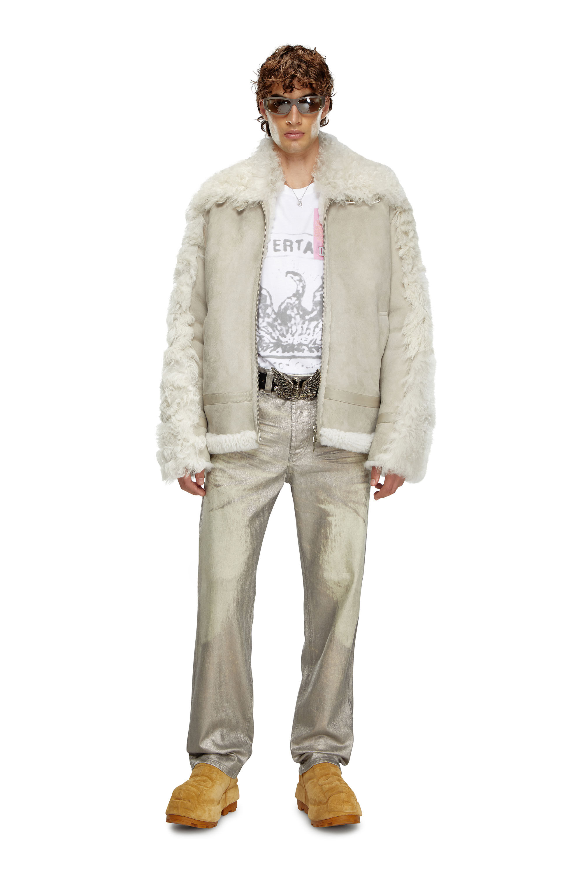 Diesel - Regular Jeans 2024 D-Macs 0CBCZ Uomo, Grigio - Image 1