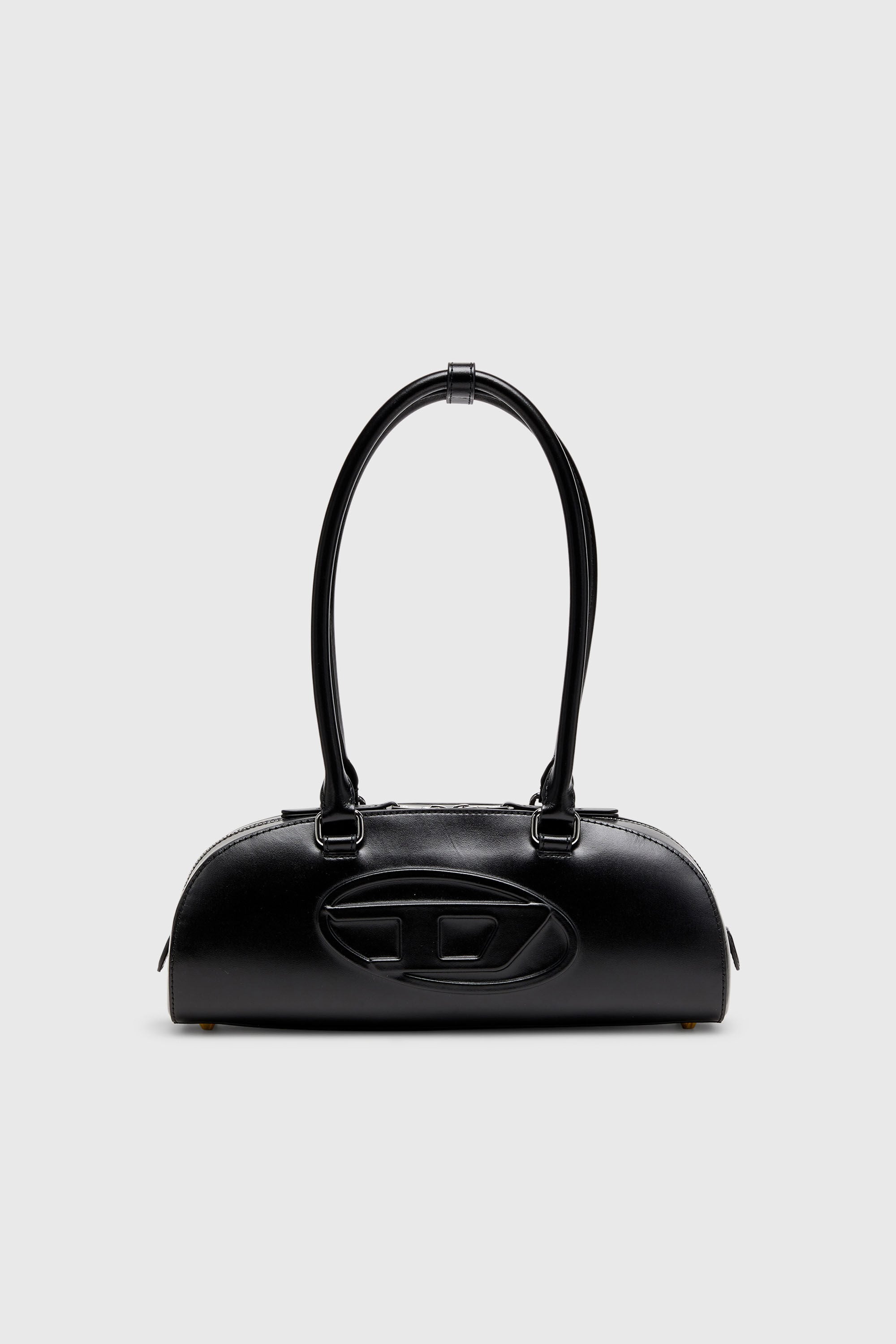 Diesel - 1DR DOME SHOULDER EW, 1DR Dome - Sac bowling allong&eacute; en cuir Femme in Noir - 1