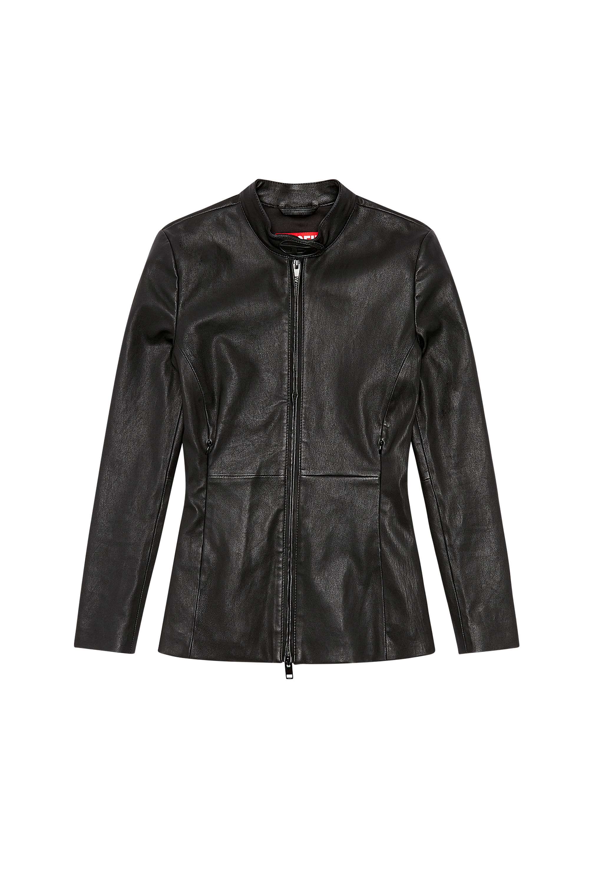 Diesel - L-SORY-N1, Donna Giacca in pelle stretch in Nero - Image 2