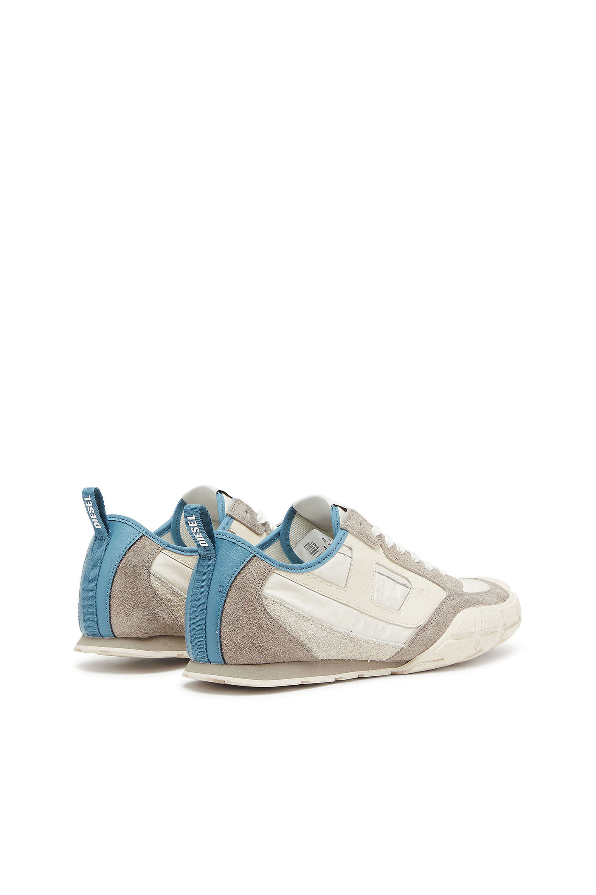 Diesel - S-PAGODHA LOW, Herren S-Pagodha &ndash; Sneakers aus Leder und Nylon in Weiss/Grau - 3