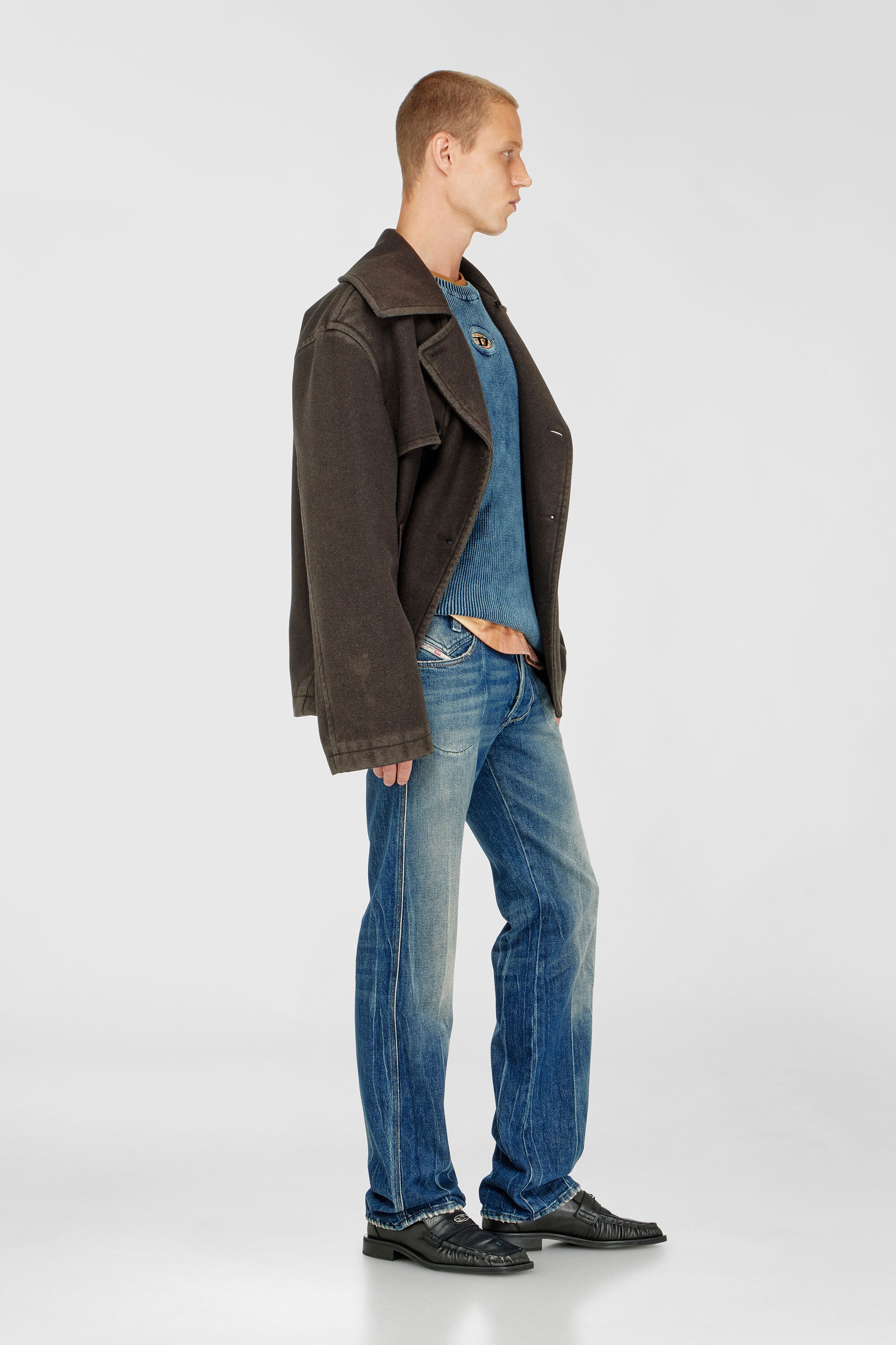 Diesel - Regular Jeans 1985 Larkee 09Q27 Uomo, Blu medio - Image 2