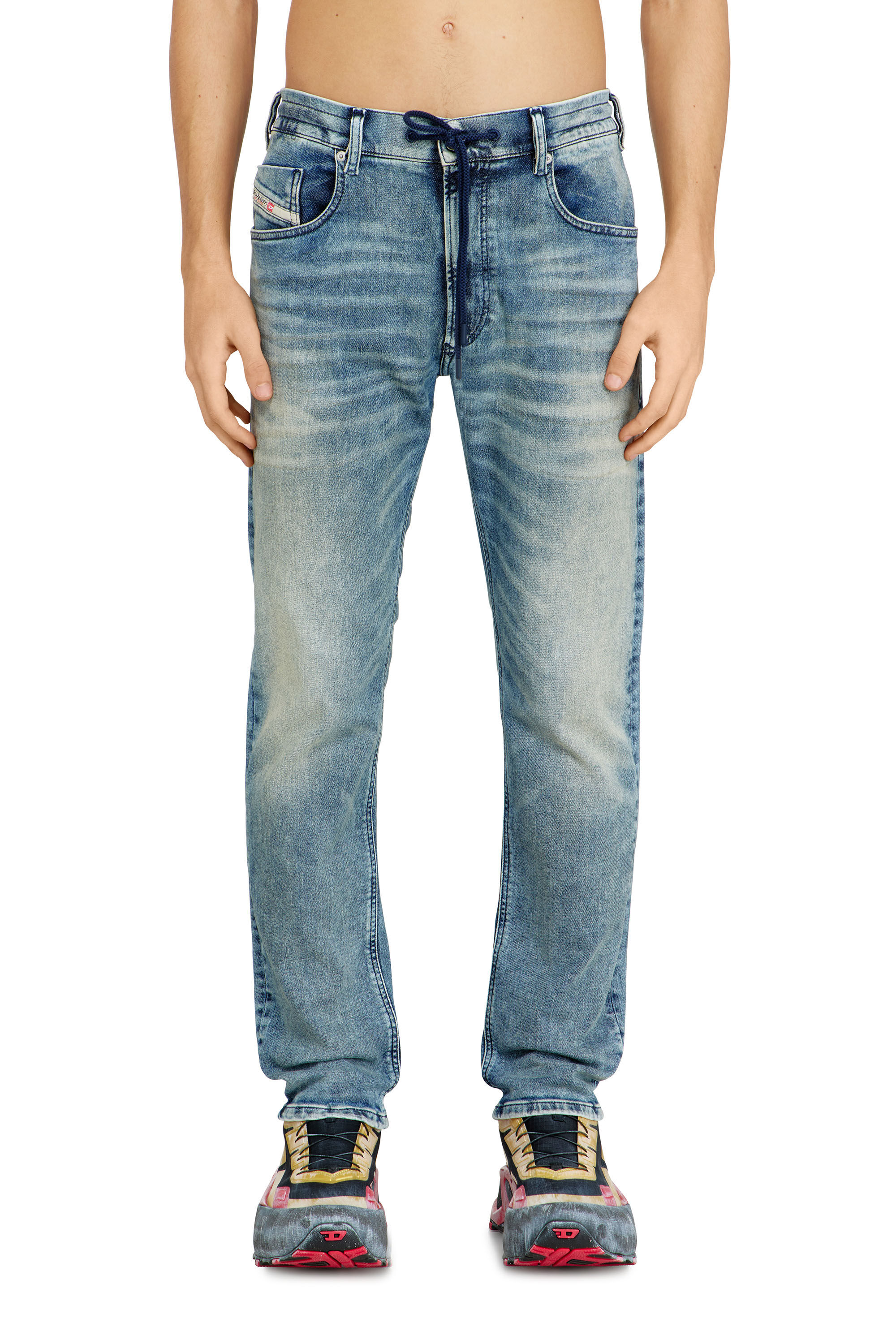 Diesel - Man's Regular 2032 D-Krooley Joggjeans&reg; 09N63, Light Blue - 3