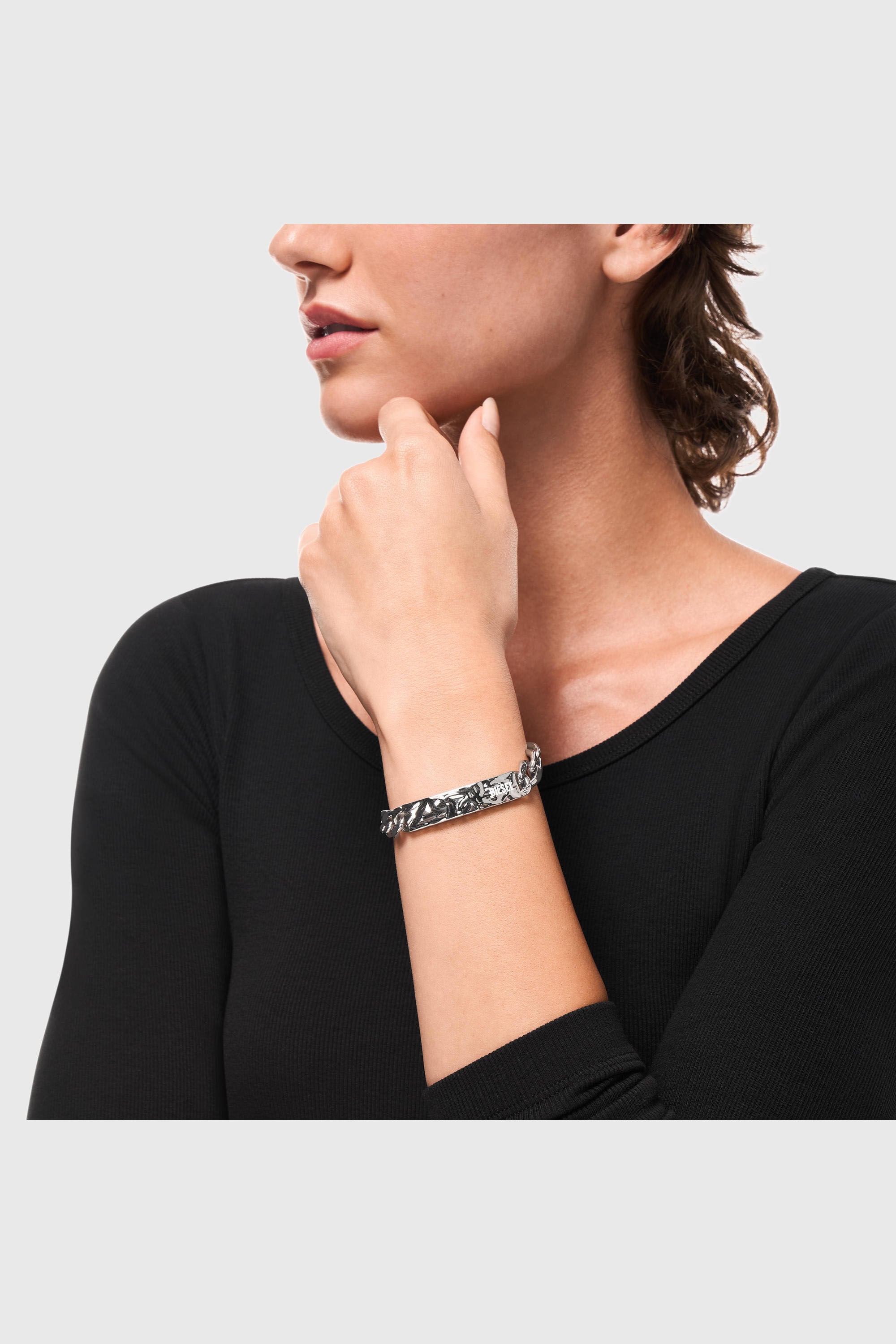 Diesel - DX1732040, Unisex ID-Armband aus Edelstahl in Silber - 5