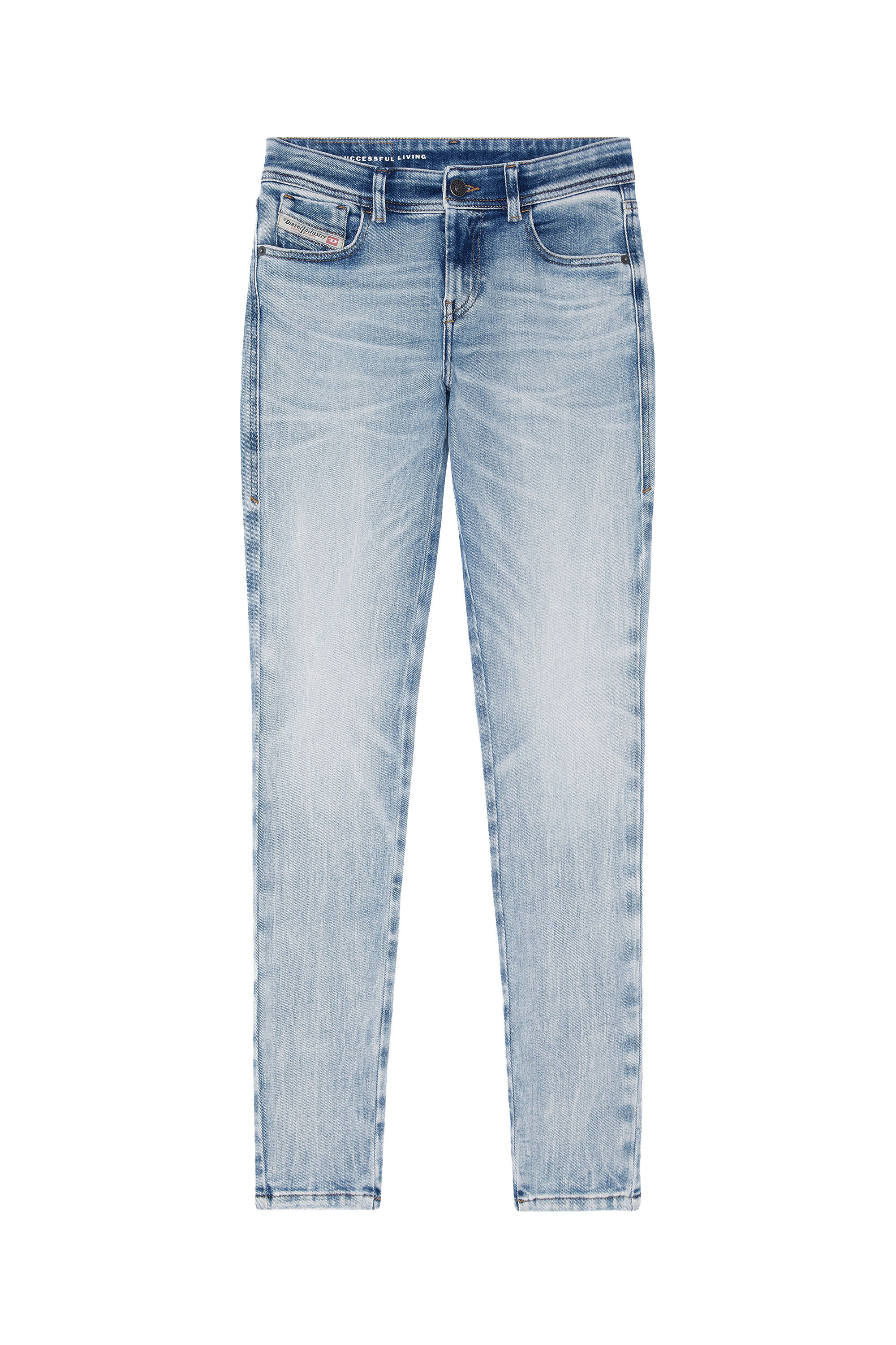 Diesel - Super skinny Jeans 2017 Slandy 09G18, Bleu Clair - Image 2