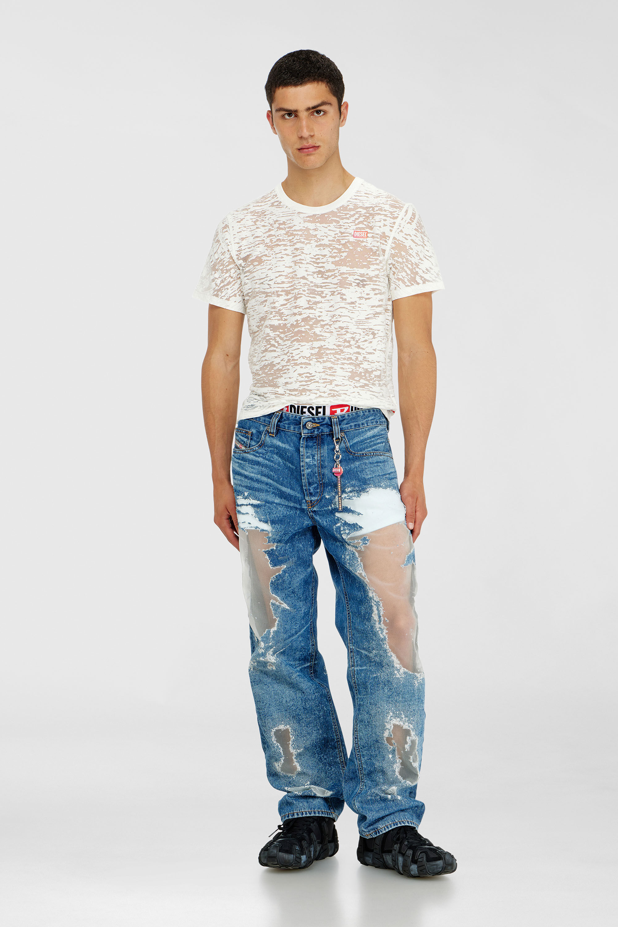 Diesel - Herren Regular Jeans 2024 D-Macs 068ZH, Mittelblau - 1