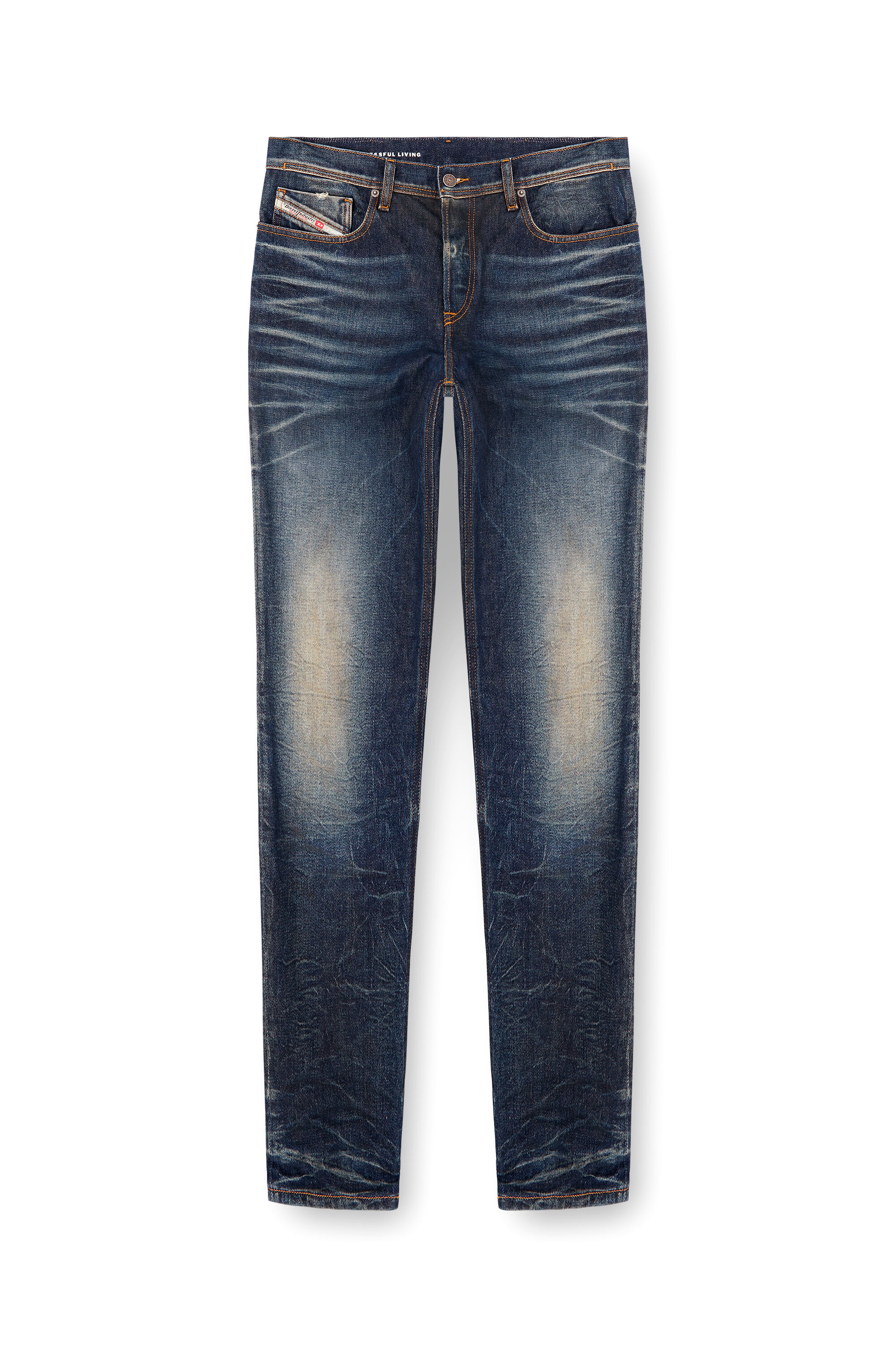 Diesel - Regular Jeans 2023 D-Finitive 09L22 Uomo, Blu Scuro - Image 2
