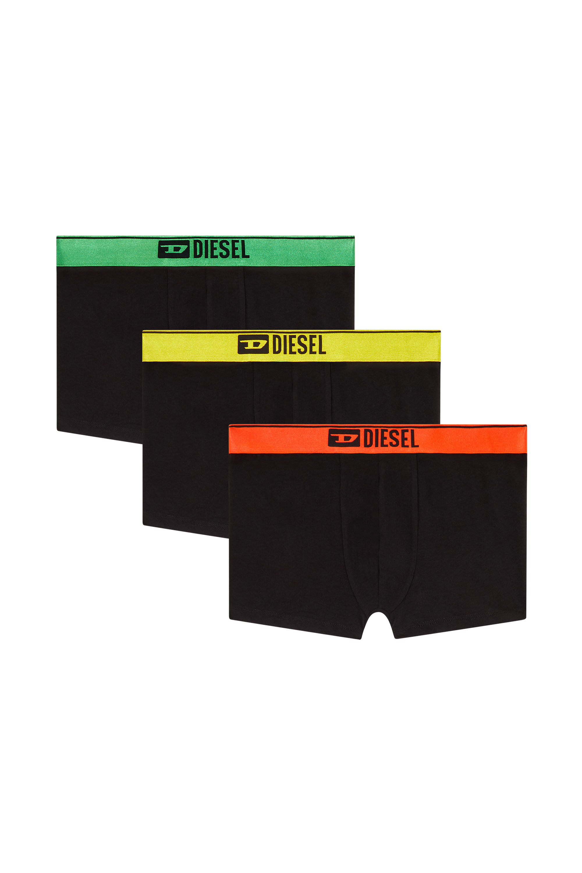Diesel - DAMIEN-GFT-3PACK, Set da tre boxer lungo con fascia in vita metallizzata Uomo in Nero - 2