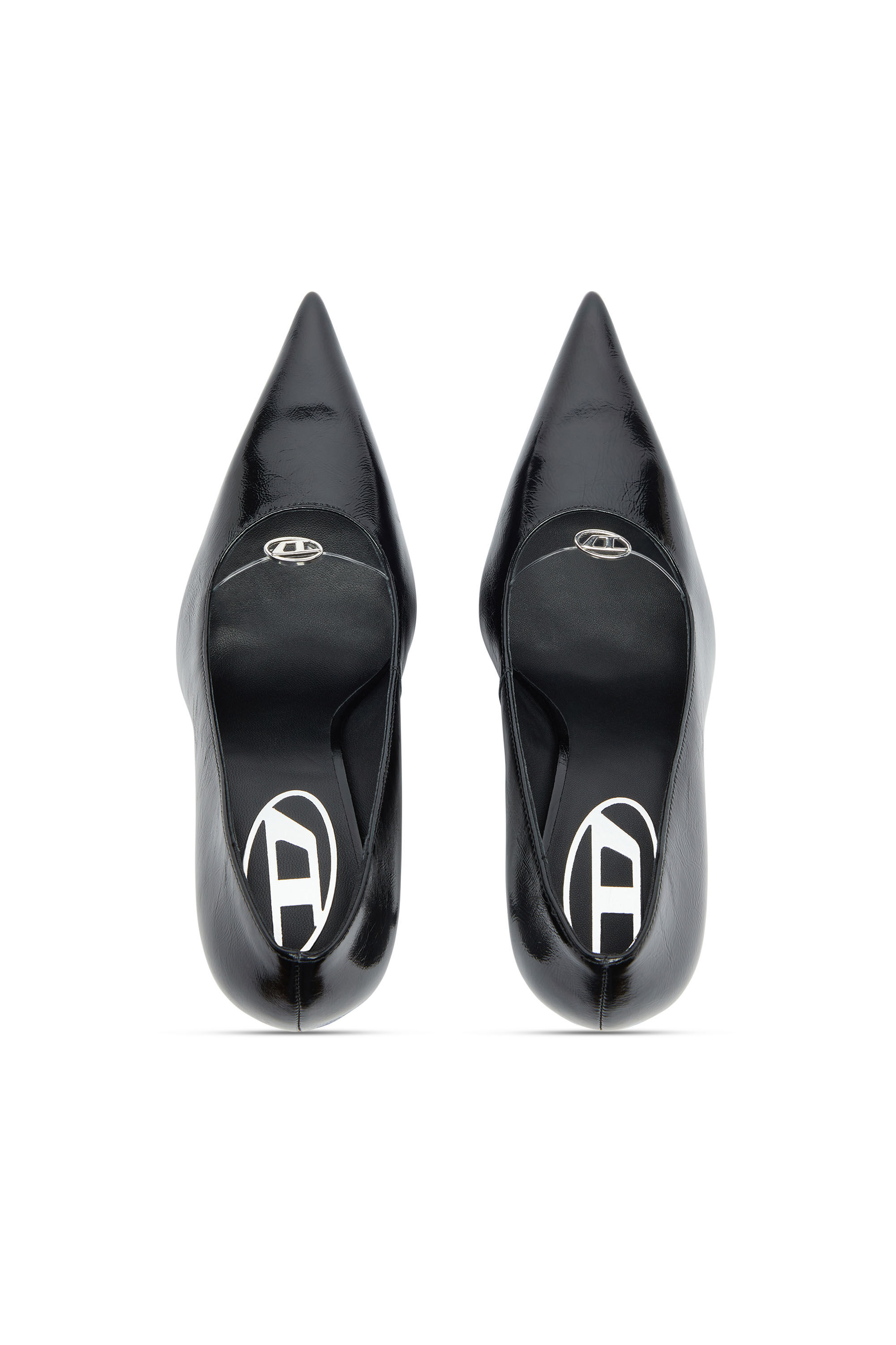 Diesel - D-JEWELS 90 P, D-Ten&Half - Pumps in pelle naplak Donna in Nero - 5