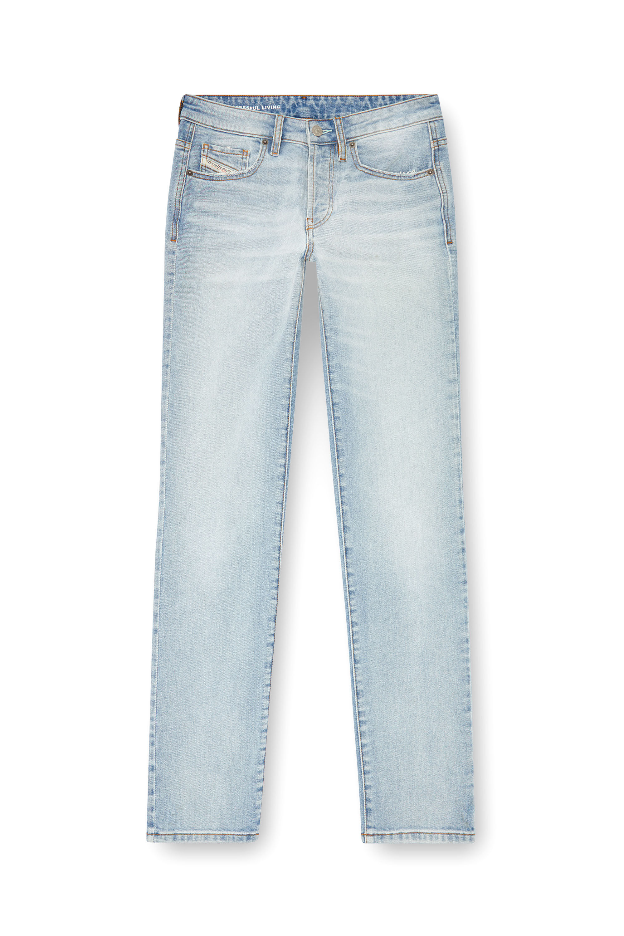 Diesel - Femme Straight Jeans 1989 D-Mine 0GRDM, Bleu Clair - Image 2
