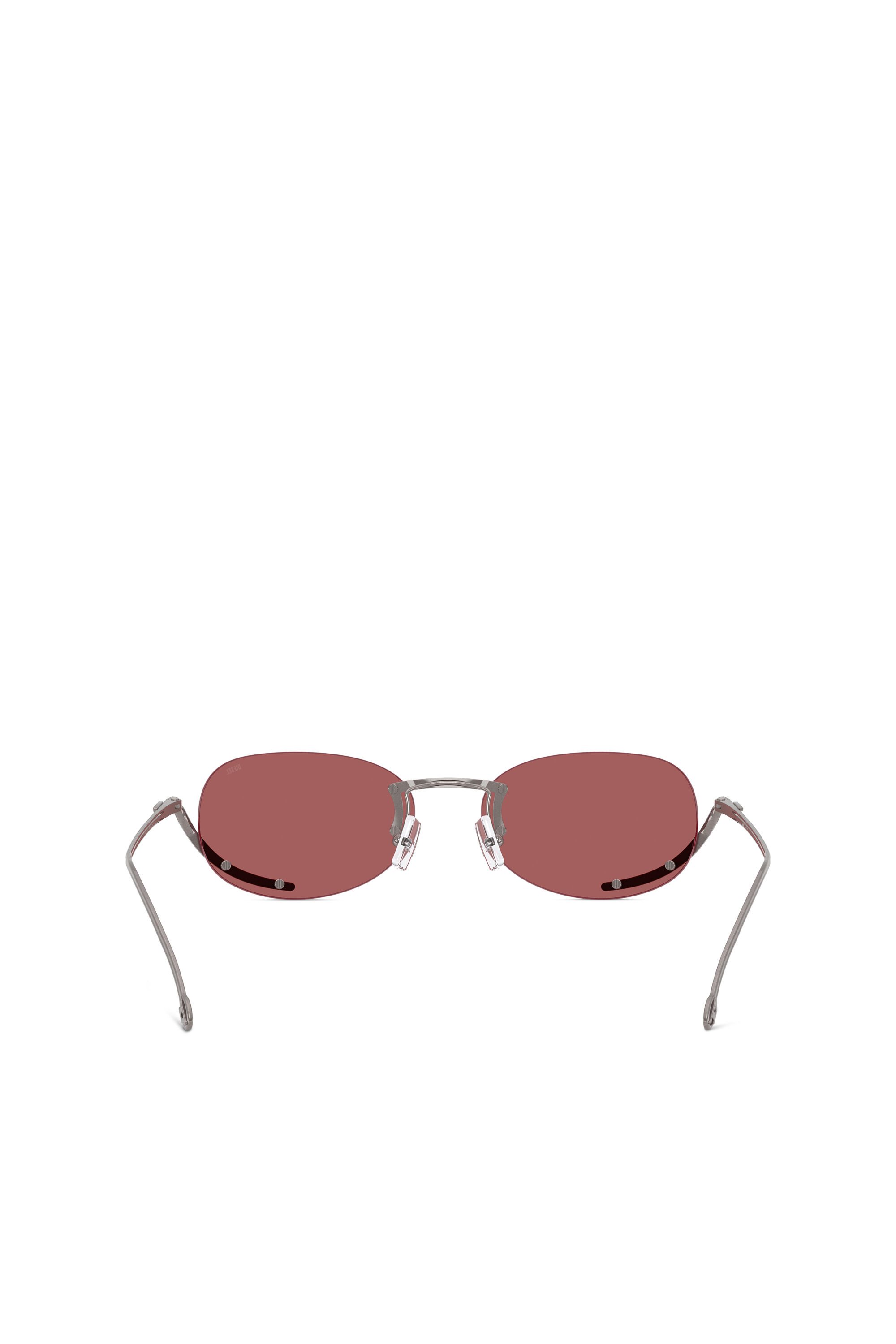 Diesel - 0DL1004, Unisex Ovaler Modell Brille in Rot - 3