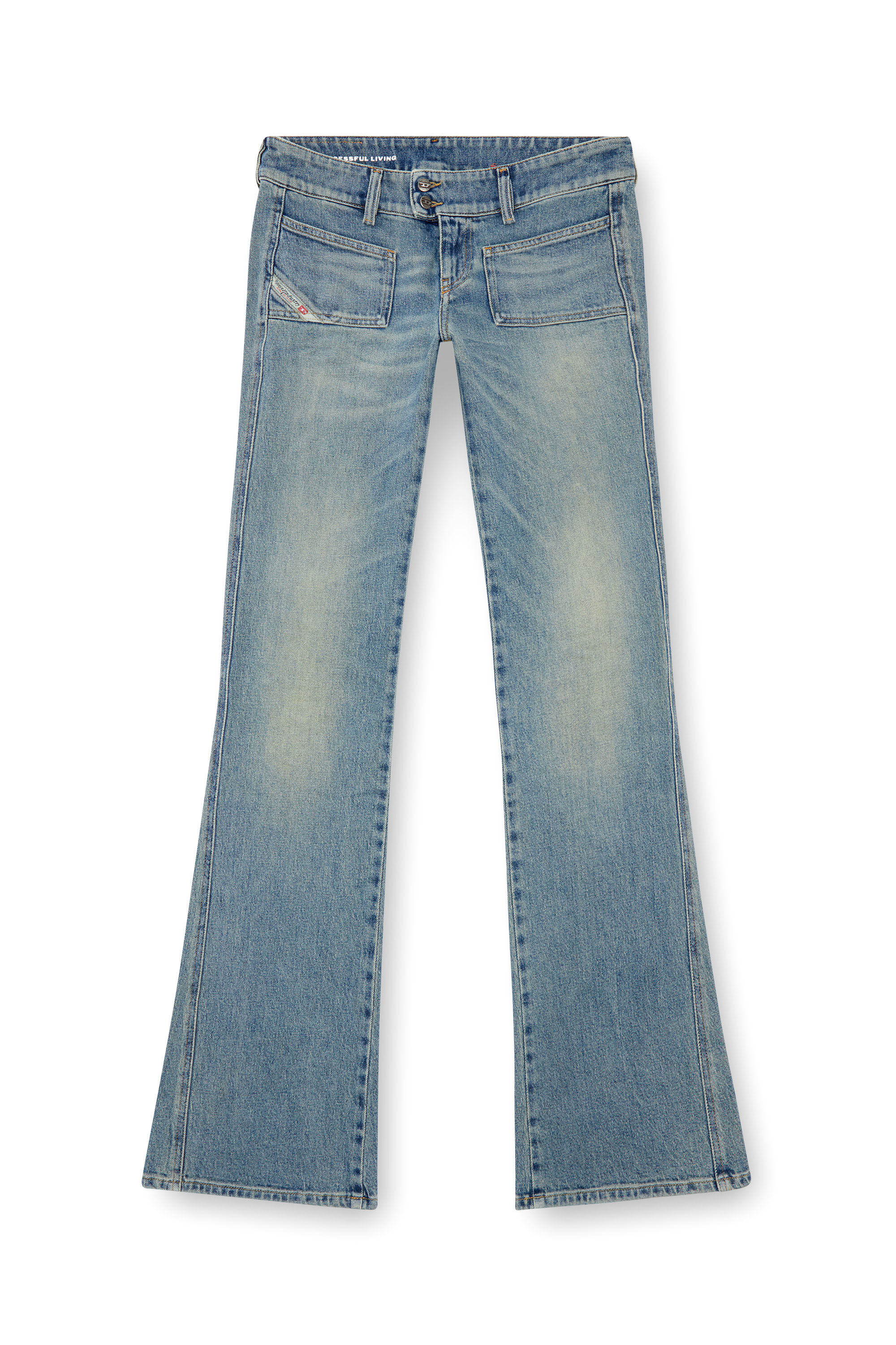 Diesel - Donna Bootcut and Flare Jeans D-Hush 09J55, Blu Chiaro - Image 2