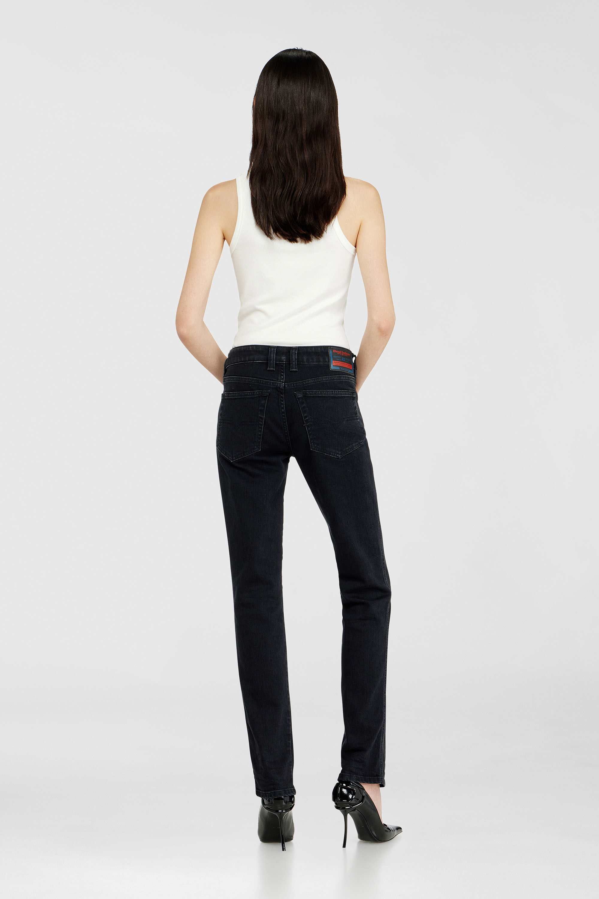 Diesel - Damen Slim Jeans 1992 D-Jiann 09N89, Schwarz/Dunkelgrau - 3