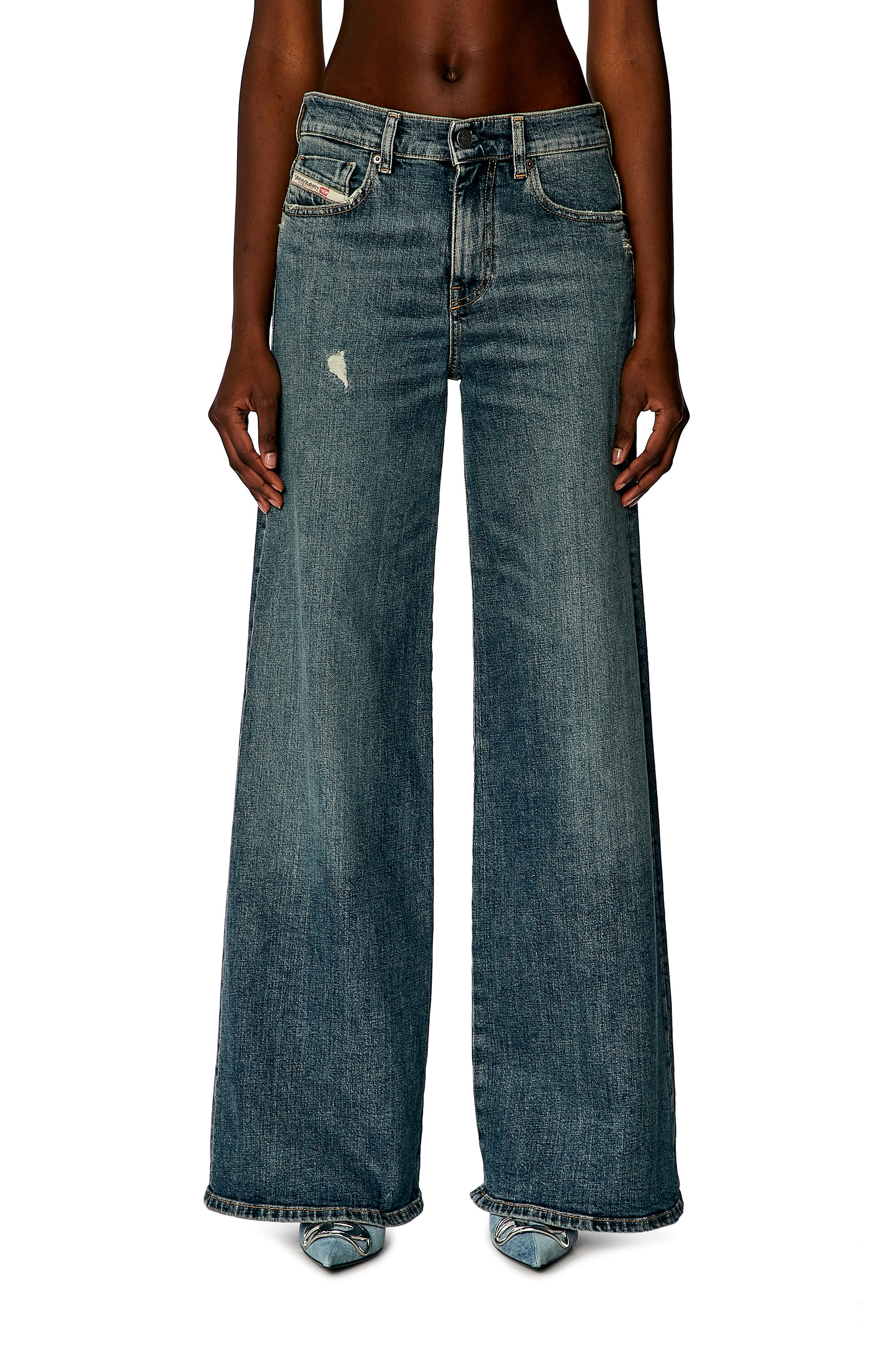 Diesel - Bootcut and Flare Jeans 1978 D-Akemi 0DQAC, Blu medio - Image 3