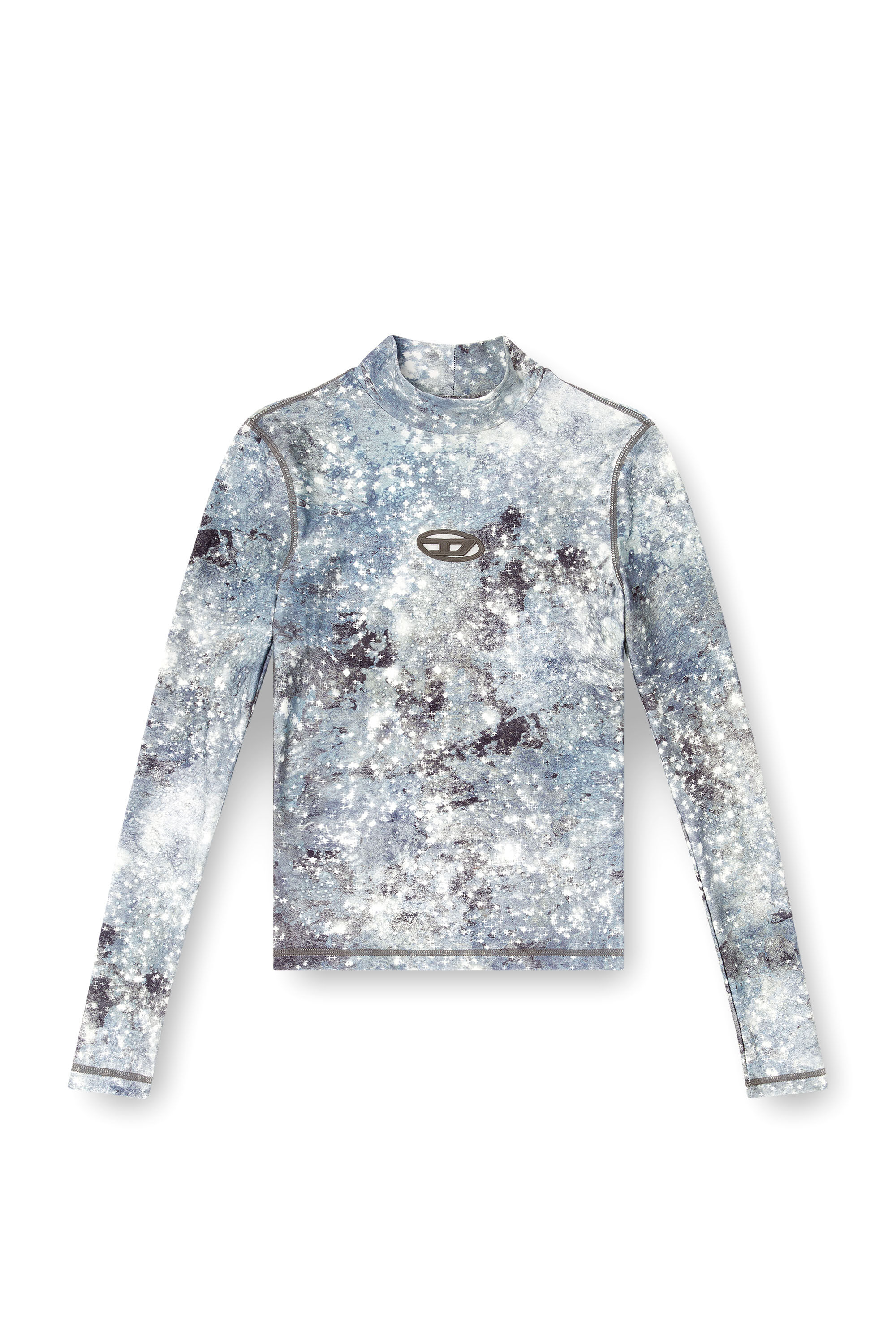 Diesel - T-AKARA, Top dolcevita a maniche lunghe Donna in Multicolor - 2