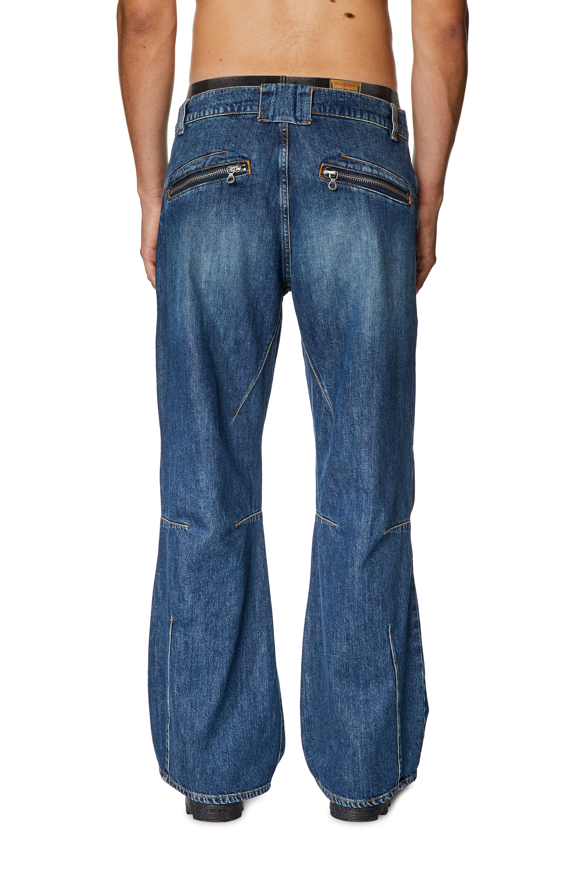 Diesel - Straight Jeans D-Ismis 0HJAW, Blu Scuro - Image 4