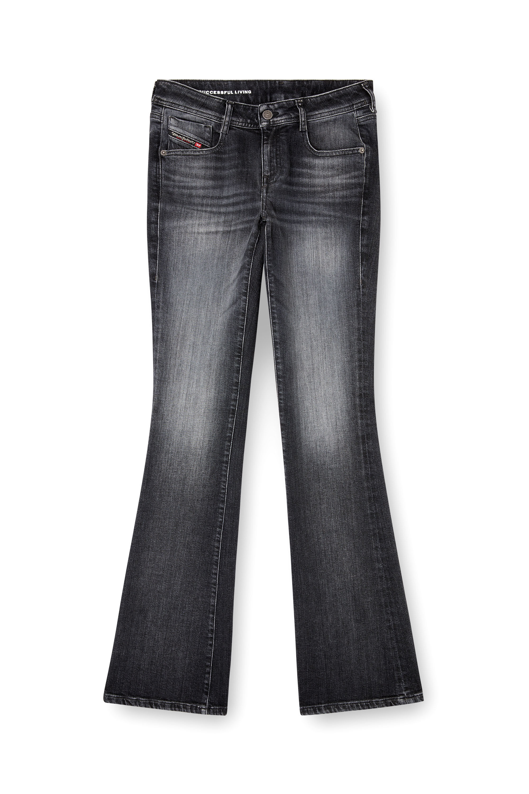 Diesel - Bootcut Jeans 1969 D-Ebbey 09L98 Donna, Nero/Grigio scuro - Image 2
