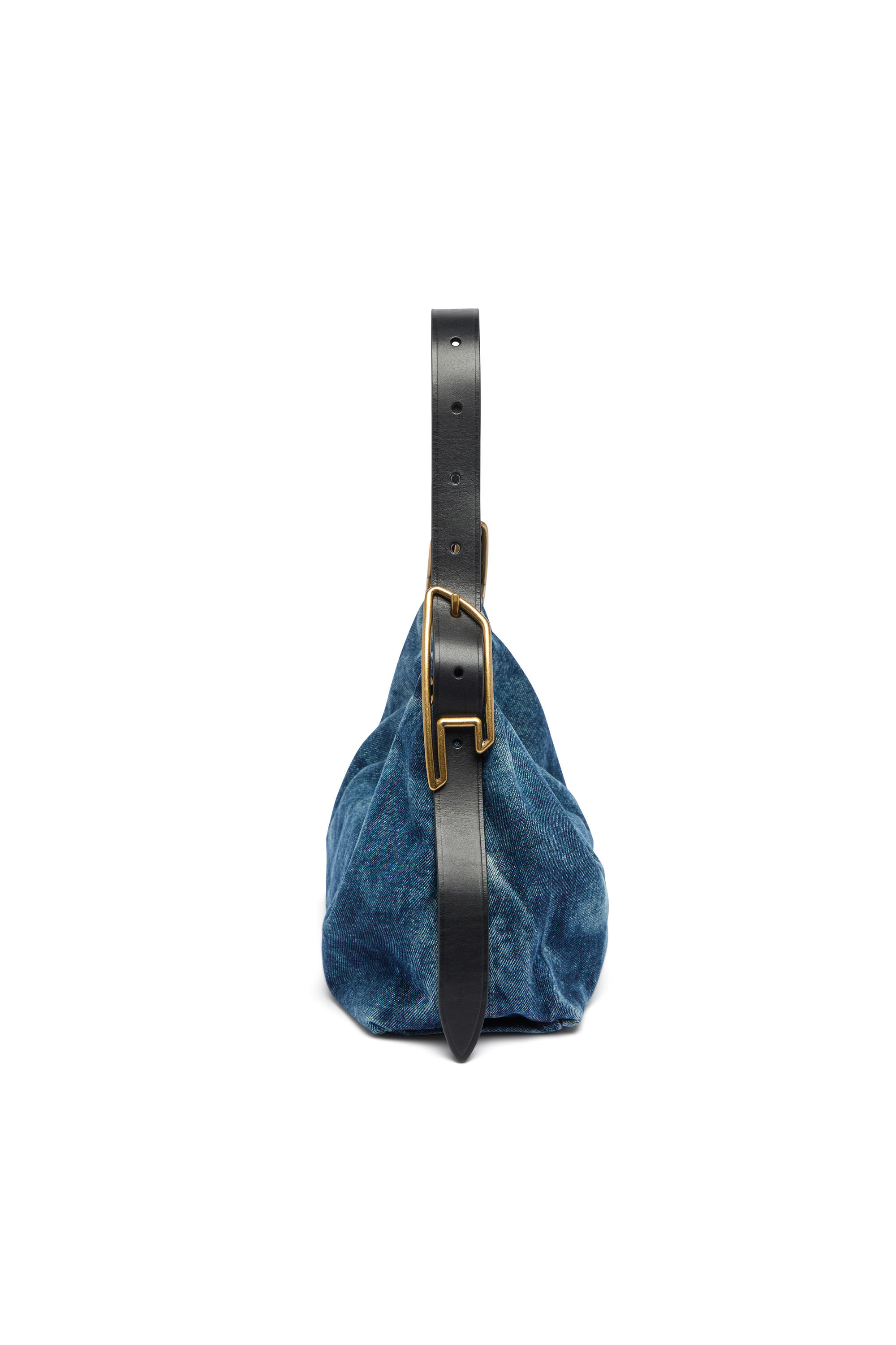 Diesel - D-LINE HOBO S, D-Line-Borsa a spalla in denim Donna in Blu - 5