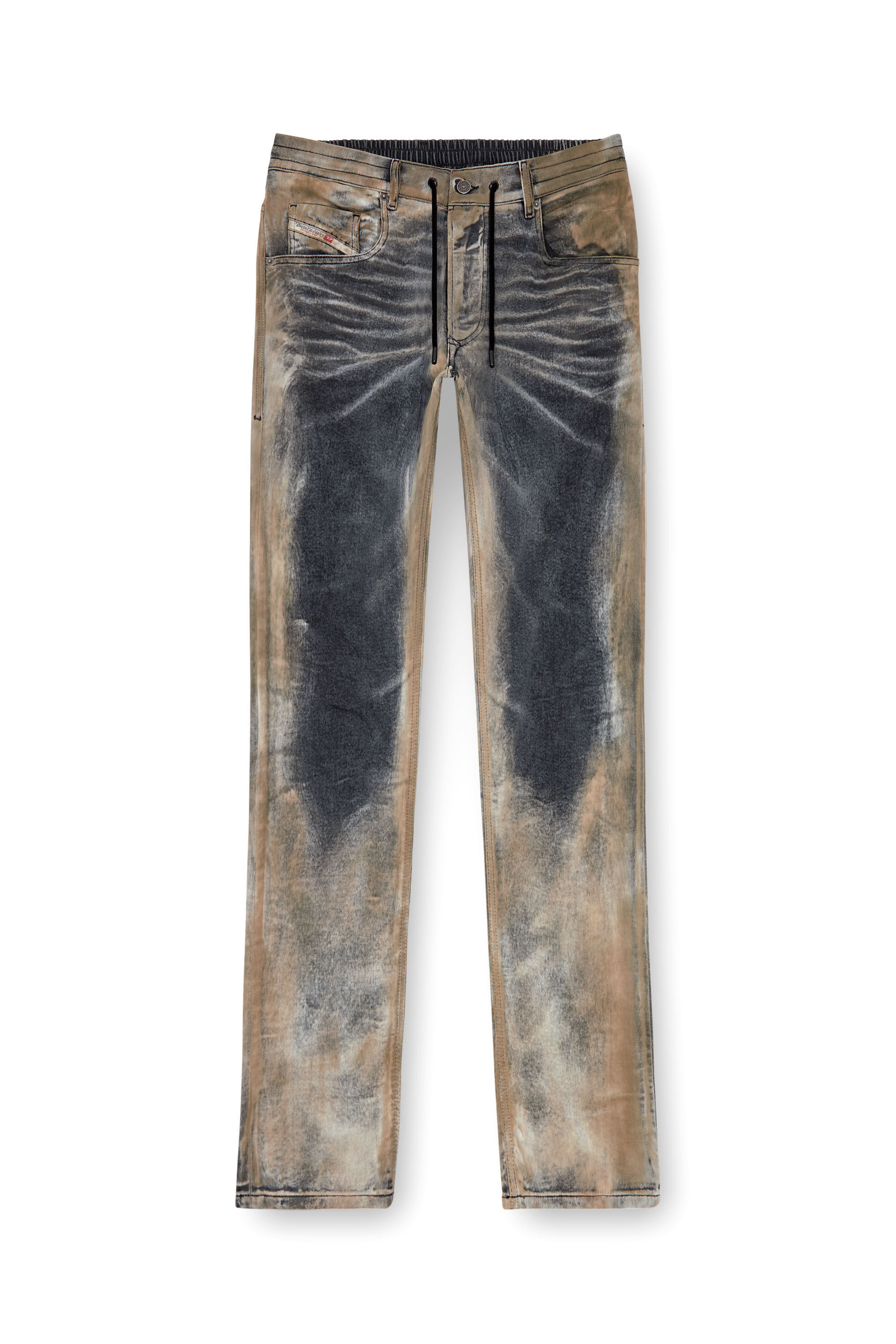 Diesel - Uomo Tapered 2030 D-Krooley Joggjeans® 068NP, Nero/Grigio scuro - Image 2