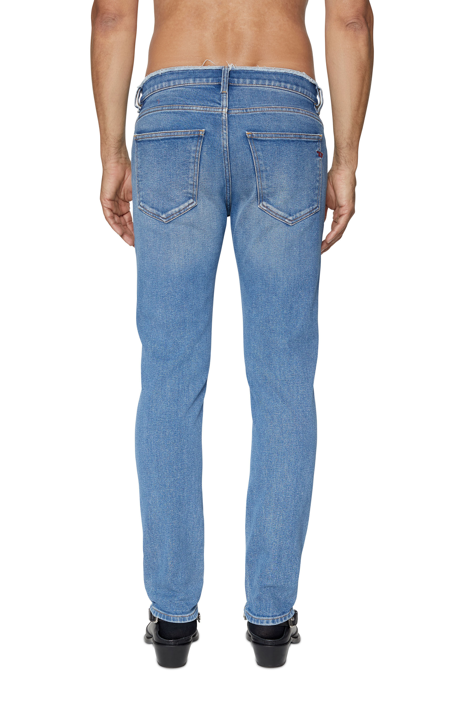 Diesel - 2019 D-STRUKT 09E19 Slim Jeans, Bleu moyen - Image 3