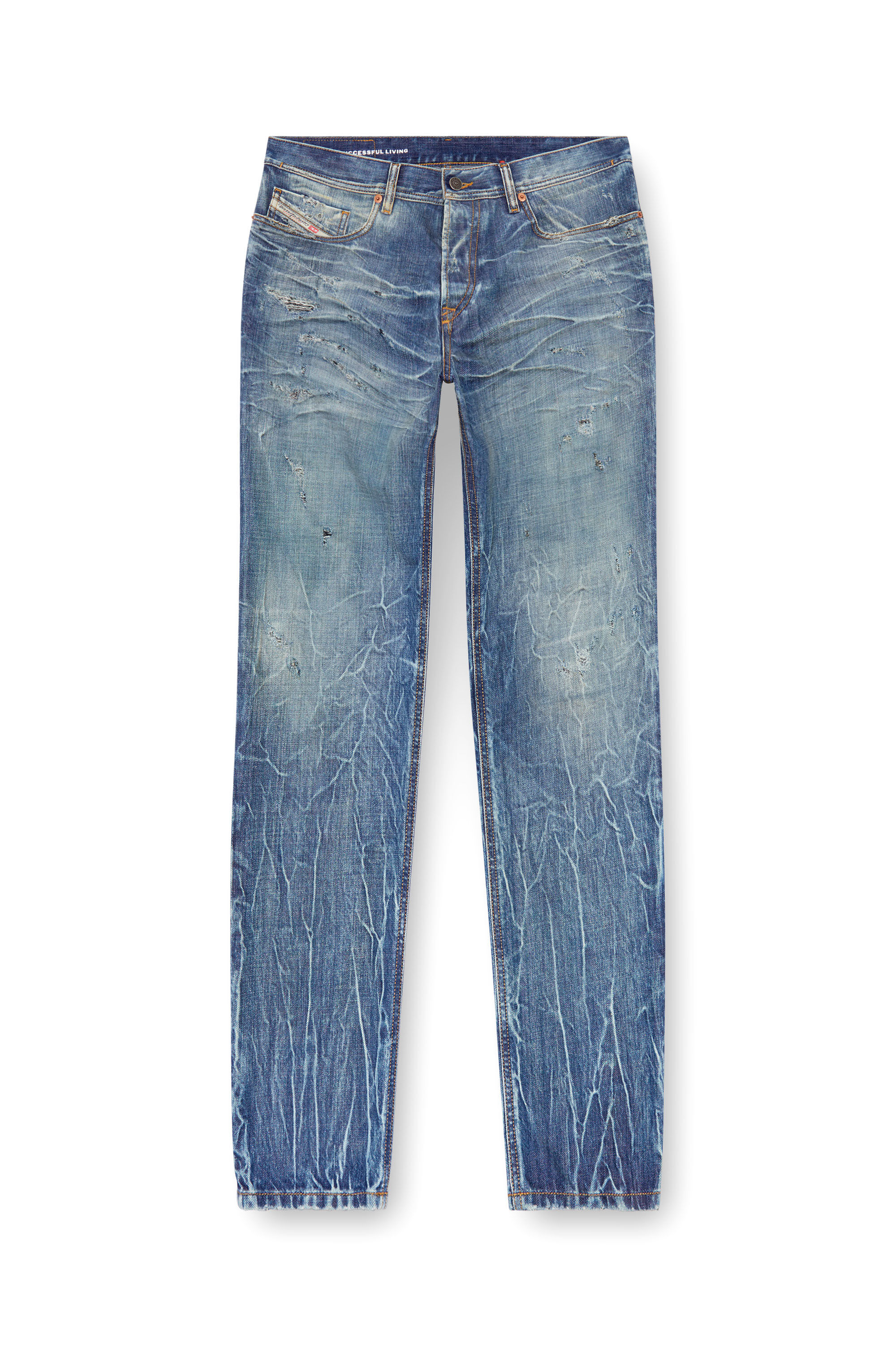 Diesel - Herren Tapered Jeans 2023 D-Finitive 09K37, Mittelblau - Image 2