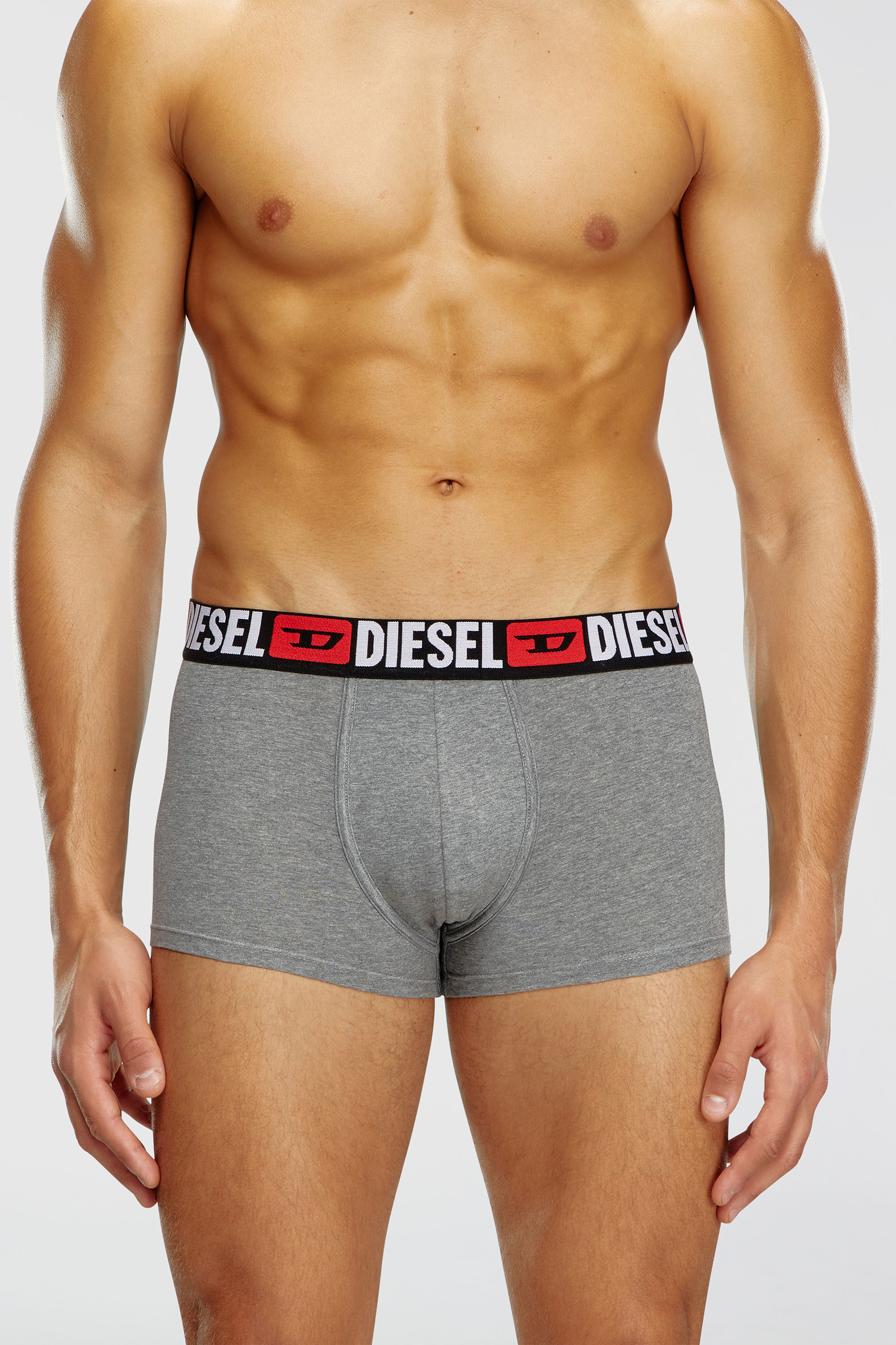 Diesel - UMBX-DAMIENTHREEPACK, Set da tre boxer con elastico in vita con logo all-over Uomo in Multicolor - 3