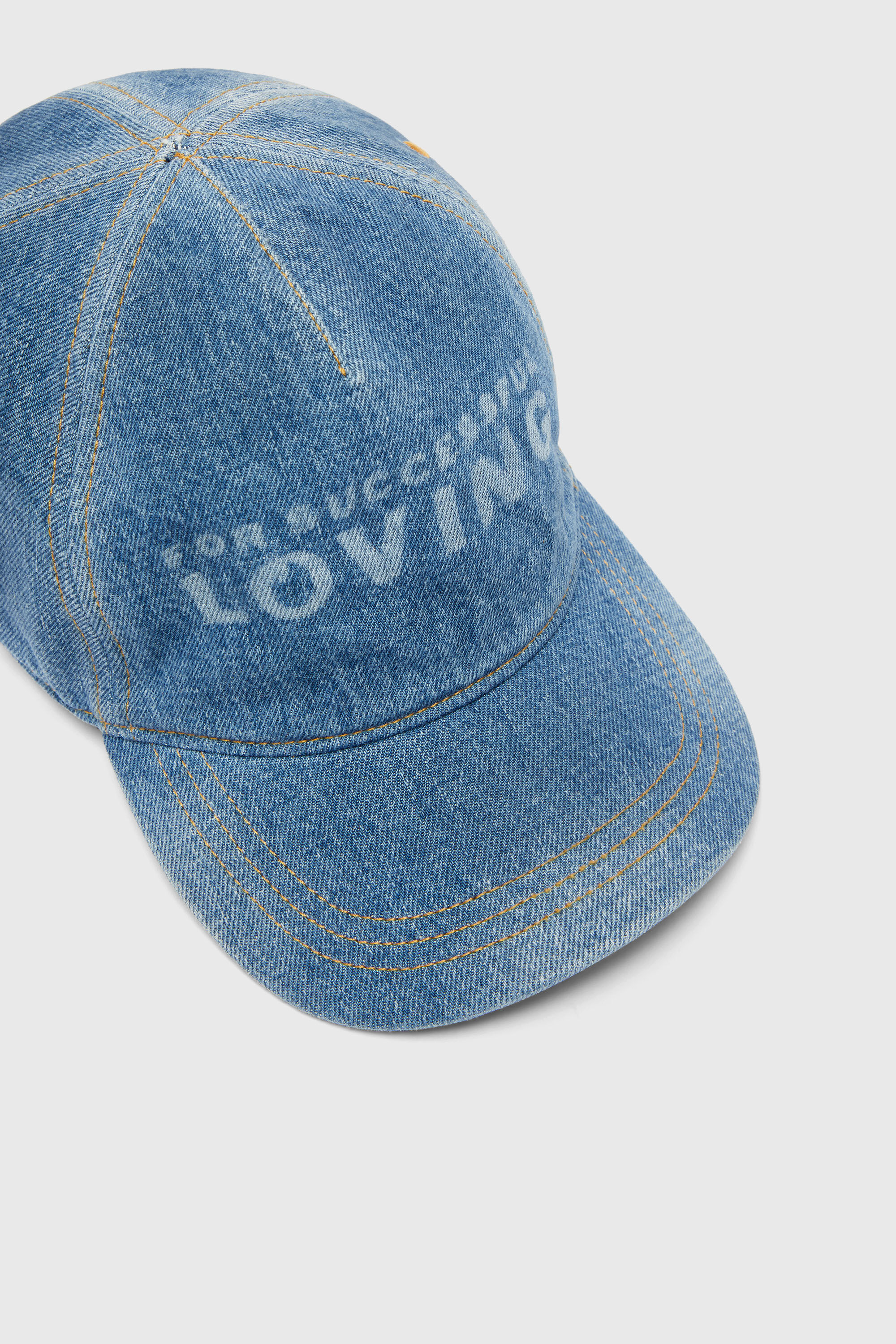Diesel - PR-CAP-CHITIN, Unisex Baseballkappe aus Denim mit For Successful Loving Logo in Mittelblau - 3
