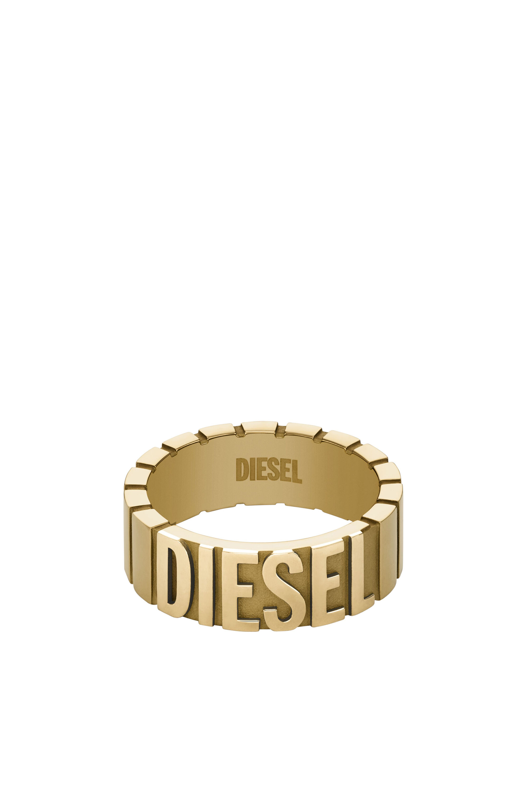 Diesel - DX1439, Unisex Edelstahlband Ring in Gold - Image 2