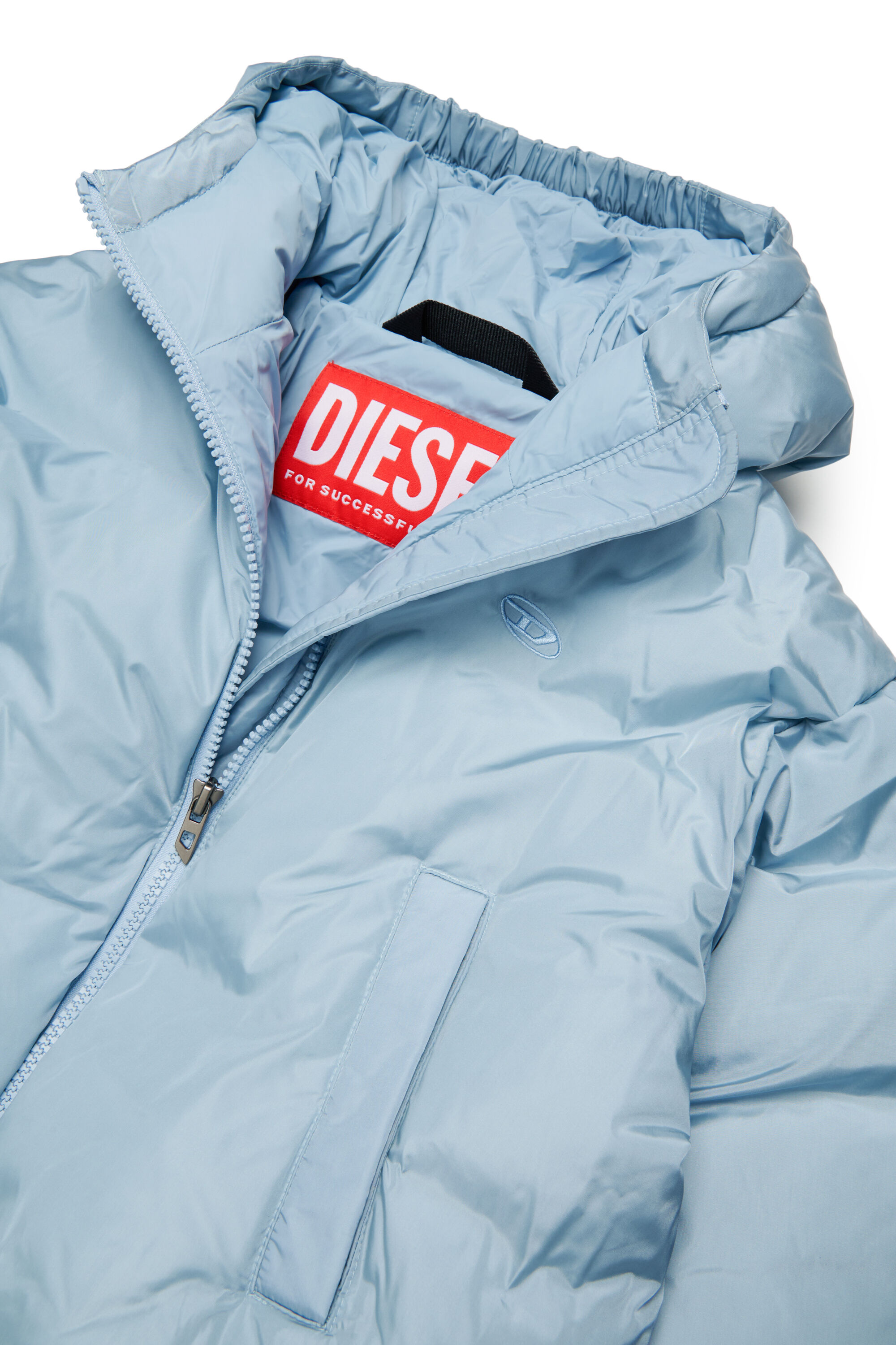 Diesel - JELKYM, Doudoune &agrave; capuche Femme in Bleu - 3