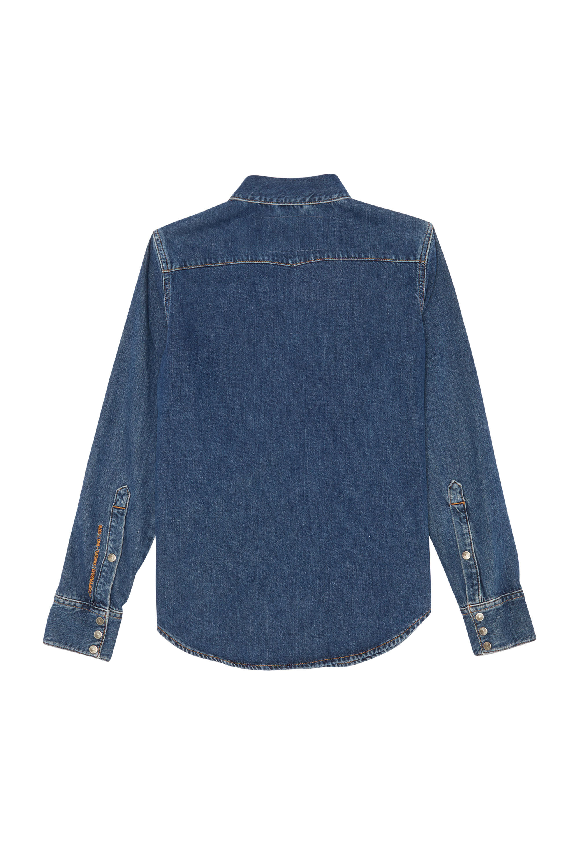 Diesel - DE-RINGY, Diesel Femme - Chemises en Denim Bleu moyen Femme in Bleu - 2