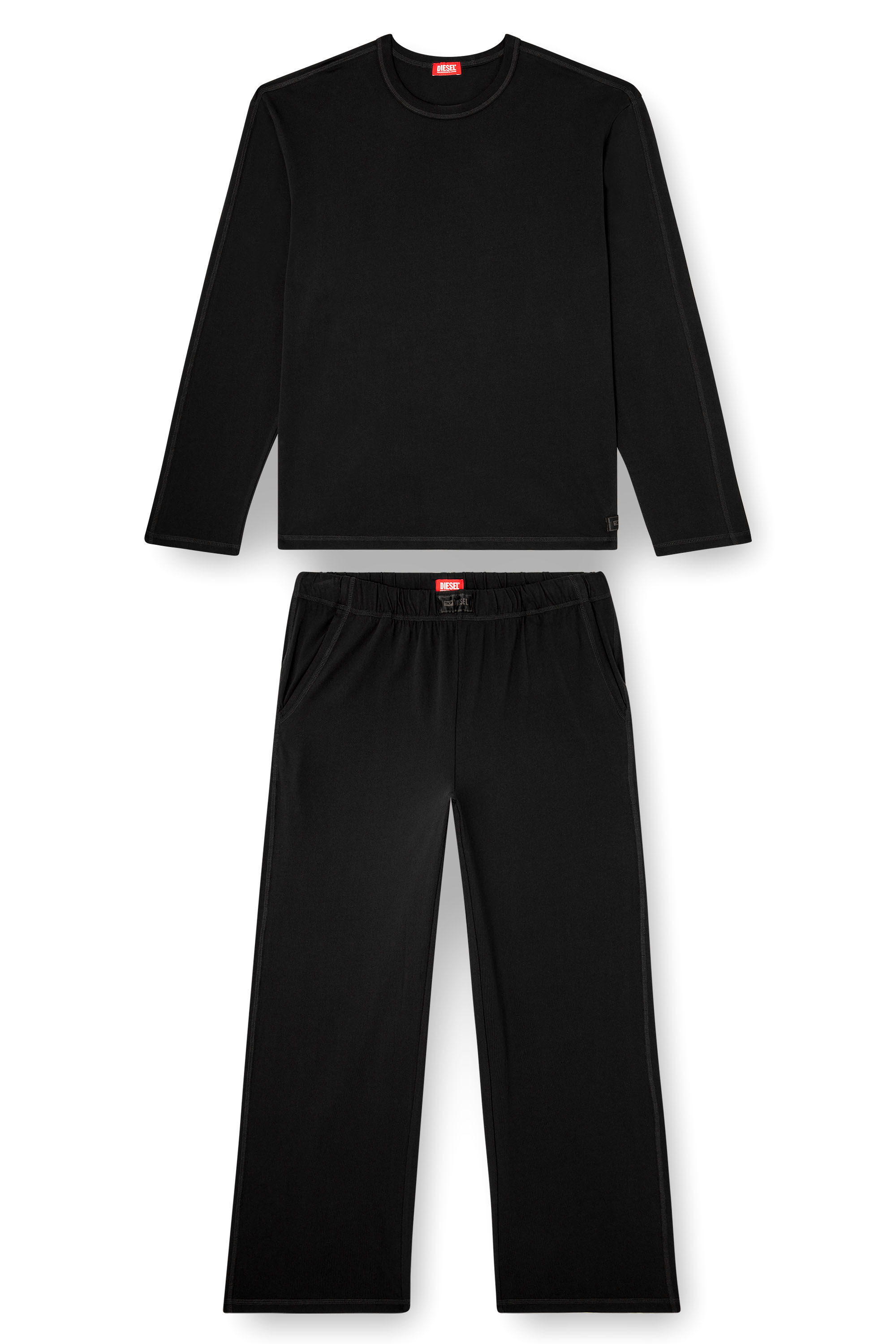 Diesel - SET-ADRIAN-UTLT, Pigiama in jersey di cotone Uomo in ToBeDefined - 2