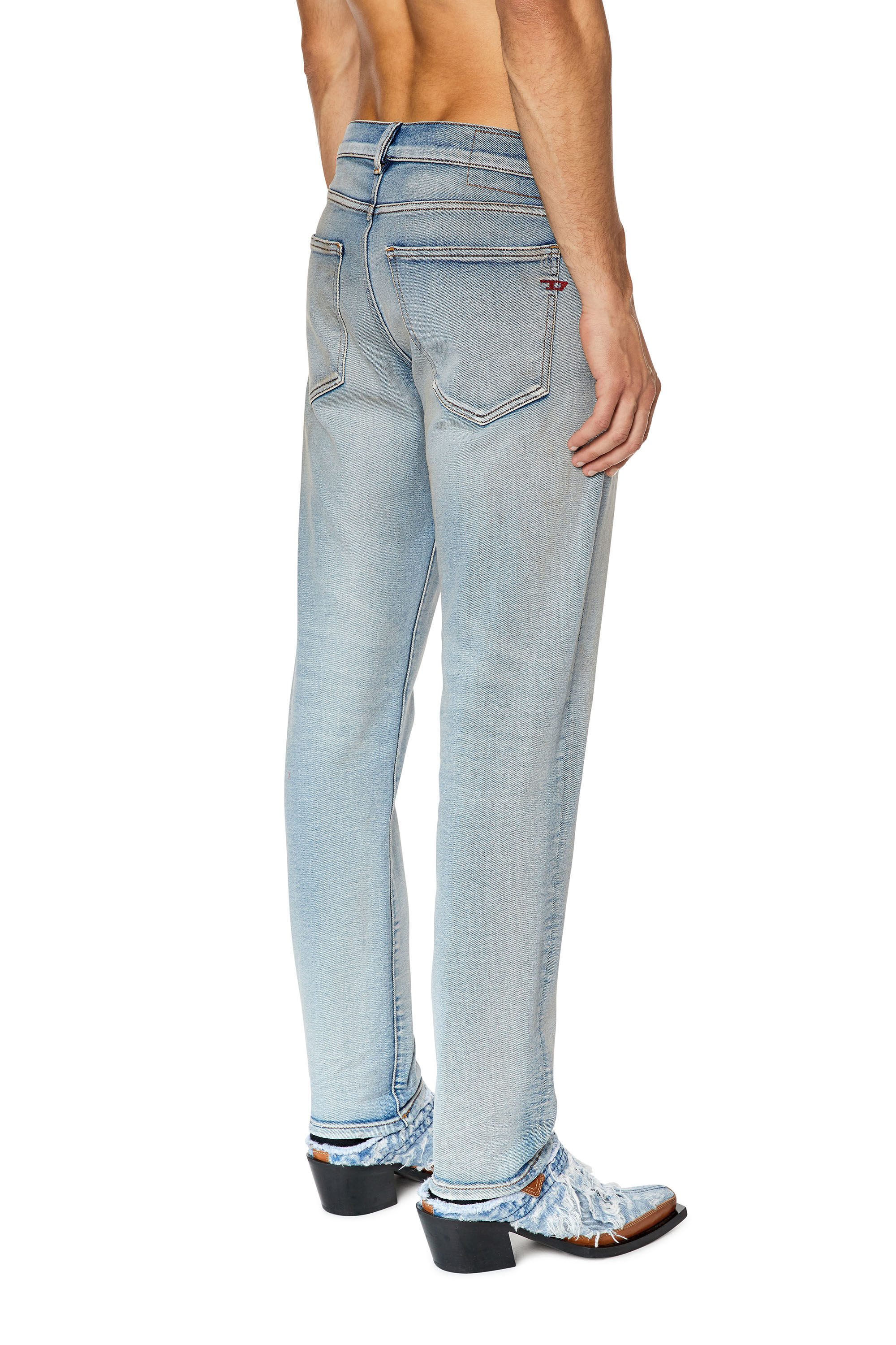 Diesel - Slim Jeans 2019 D-Strukt 09E84, Blu Chiaro - Image 4