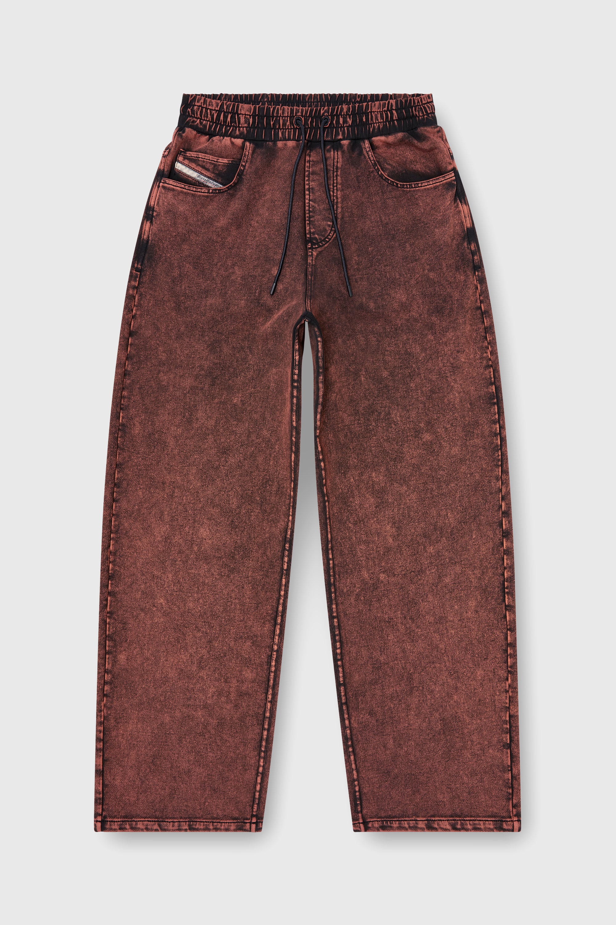 Diesel - P-STUK, Herren Sweatpants mit Denim-Effekt in Braun - 2