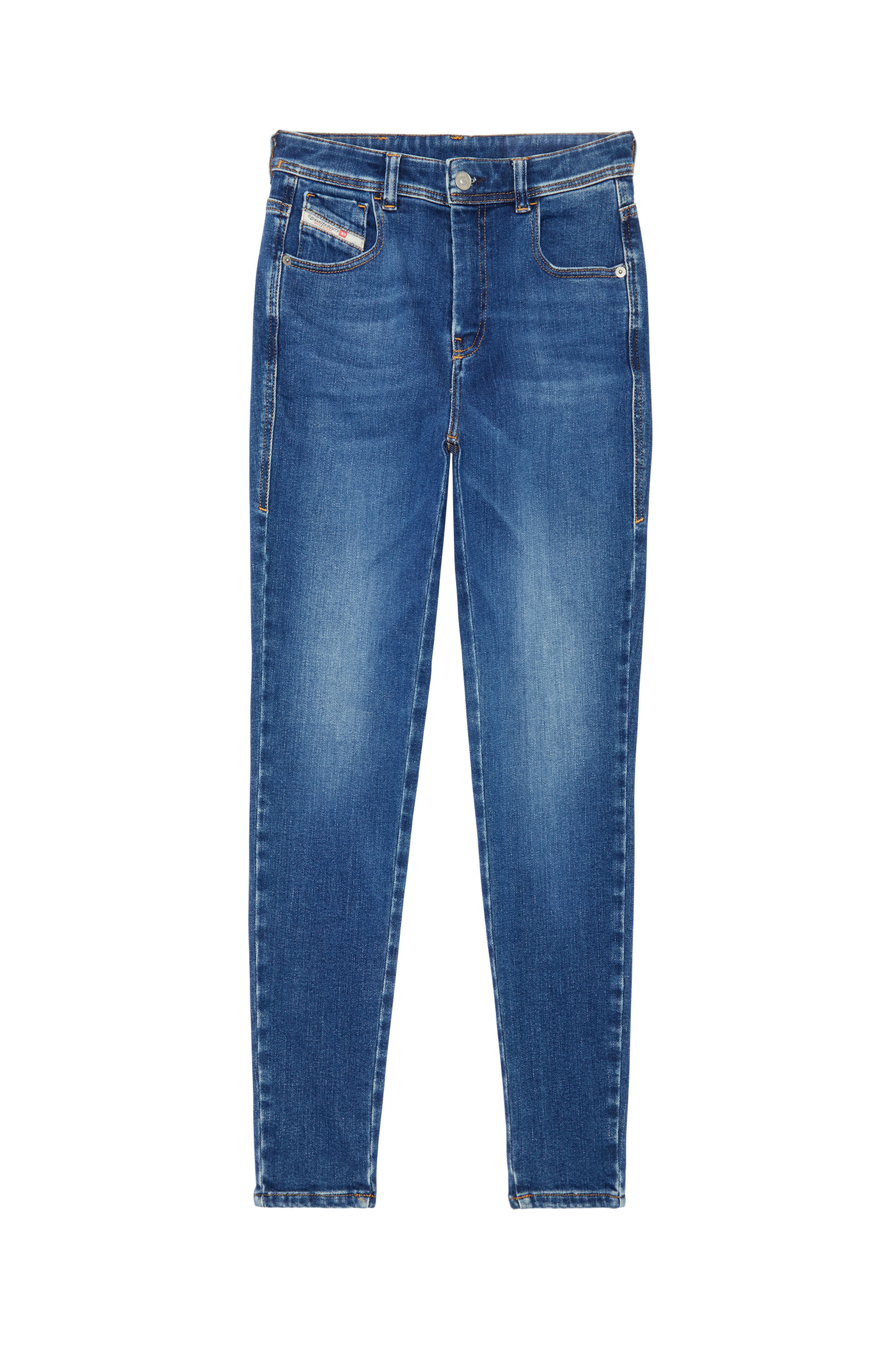 Diesel - Super skinny Jeans 1984 Slandy-High 09C21, Bleu moyen - Image 2
