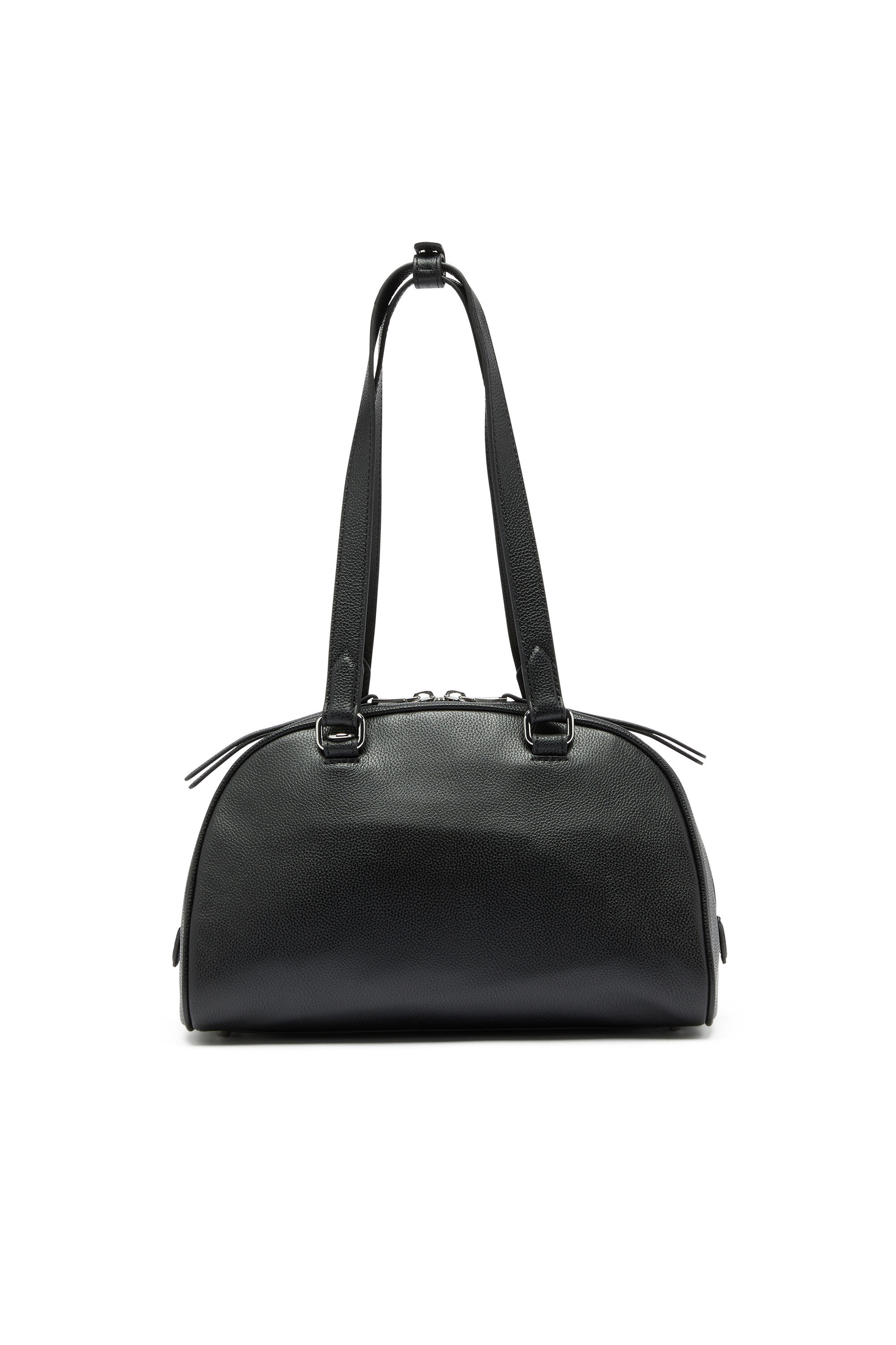 Diesel - 1DR DOME SHOULDER, Unisex 1DR Dome - Boston Bag aus Leder mit gepr&auml;gtem Logo in null - 2