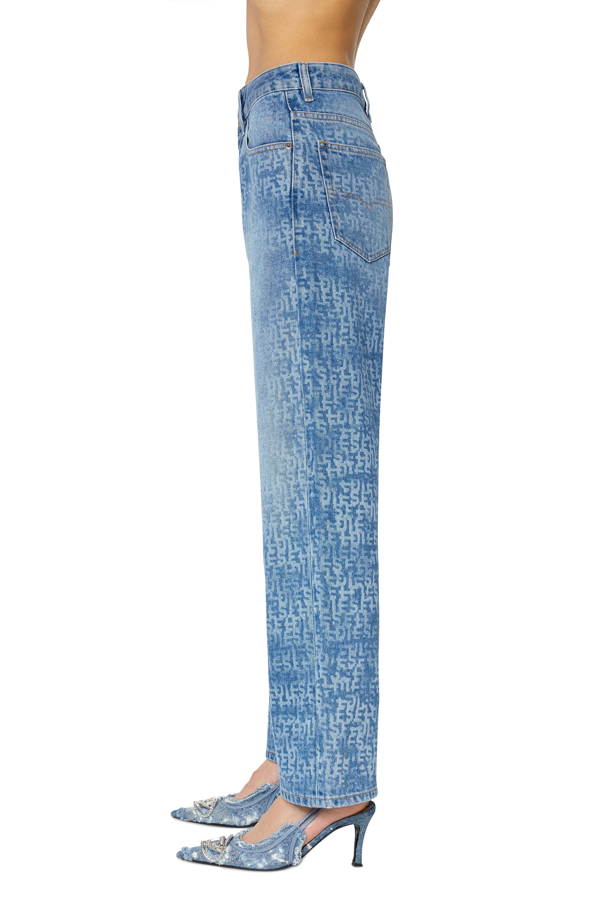 Diesel - 1999 007F5 Straight Jeans, Bleu Clair - Image 5