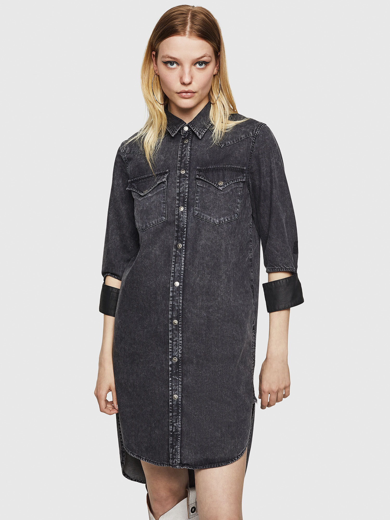 Diesel denim shirt dress clearance